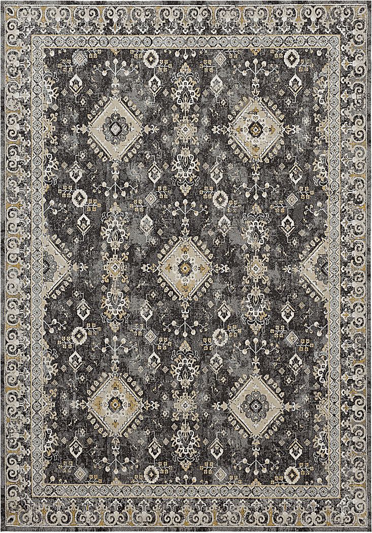 Leeworth Charcoal 7'10 x 10'3 Rug