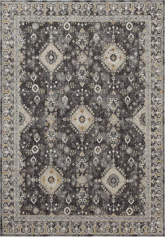 Leeworth Charcoal 7'10 x 10'3 Rug - Thumbnail - Image 1