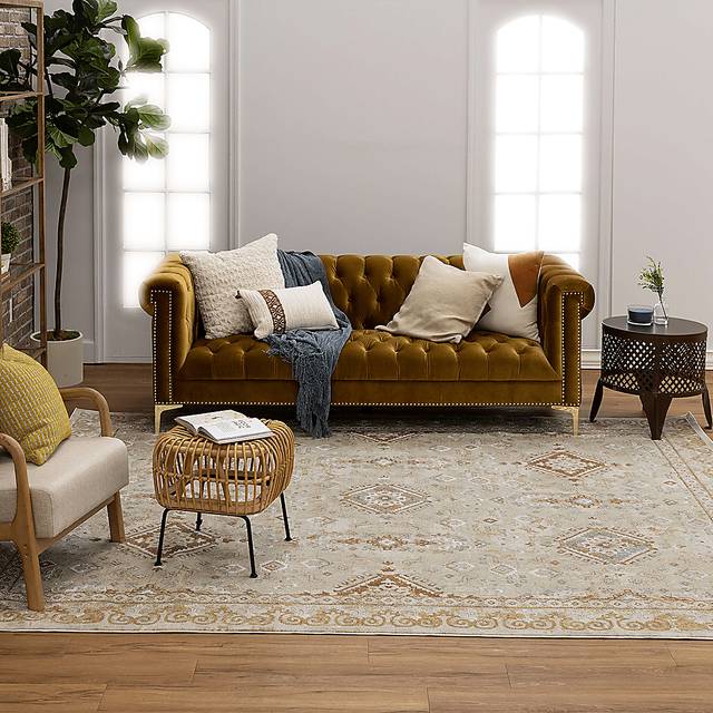 Leeworth Cream 6'6 x 9'10 Rug - Thumbnail - Image 2