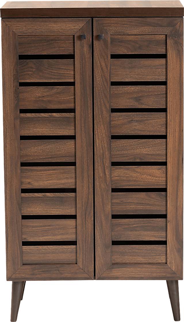 Lefelle Brown Shoe Storage Cabinet - Thumbnail - Image 3