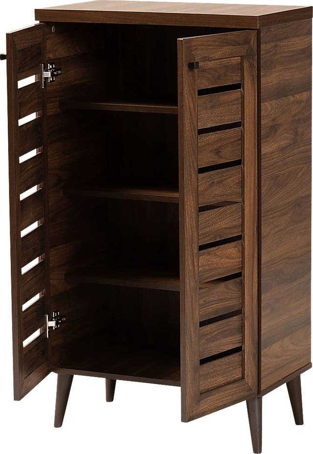 Lefelle Brown Shoe Storage Cabinet - Thumbnail - Image 4