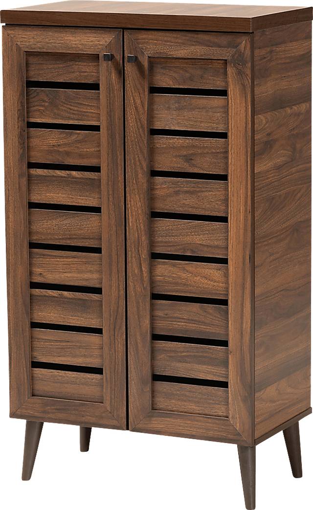 Lefelle Brown Shoe Storage Cabinet - Thumbnail - Image 1