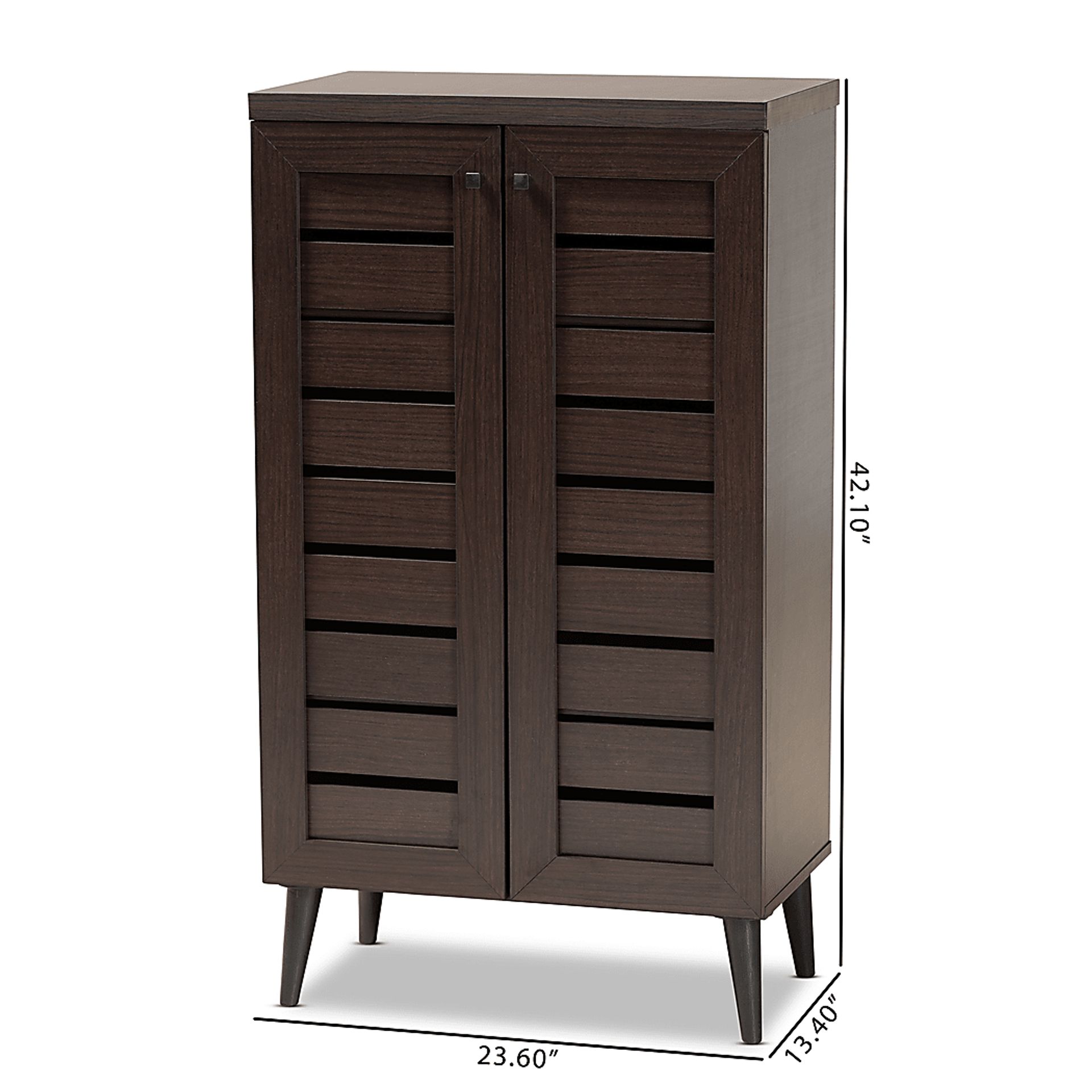 Lefelle Dark Brown Shoe Storage Cabinet - Image 10