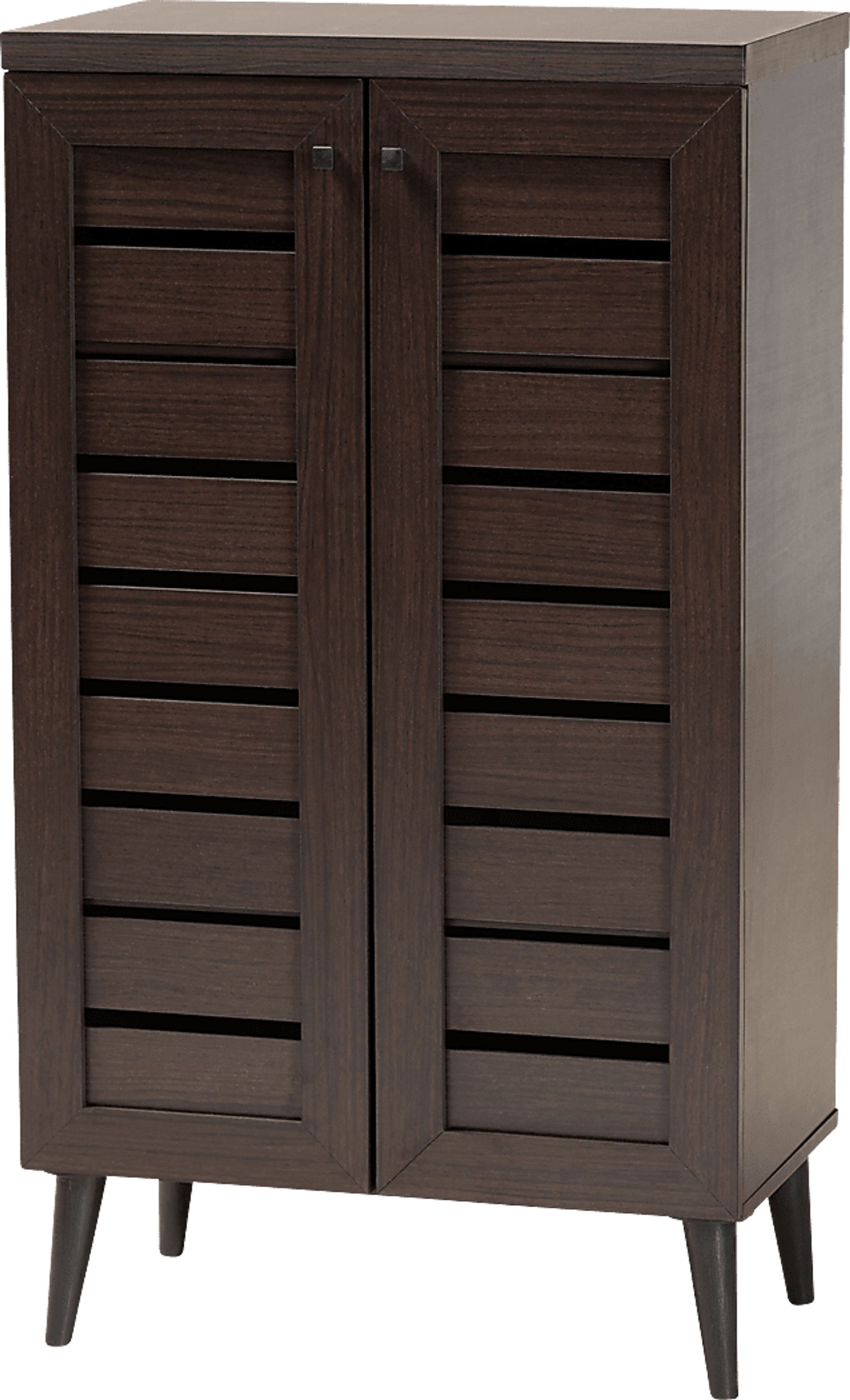 Lefelle Dark Brown Shoe Storage Cabinet - Image 1