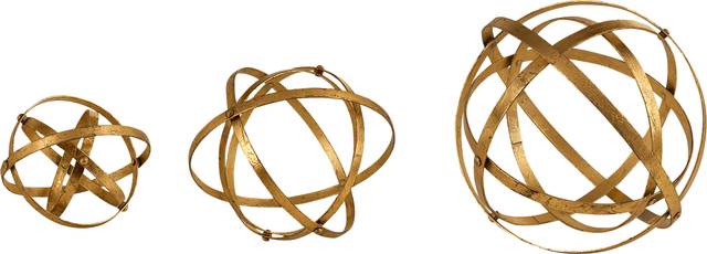 Leferve Gold Sculpture, Set of 3 - Thumbnail - Image 1