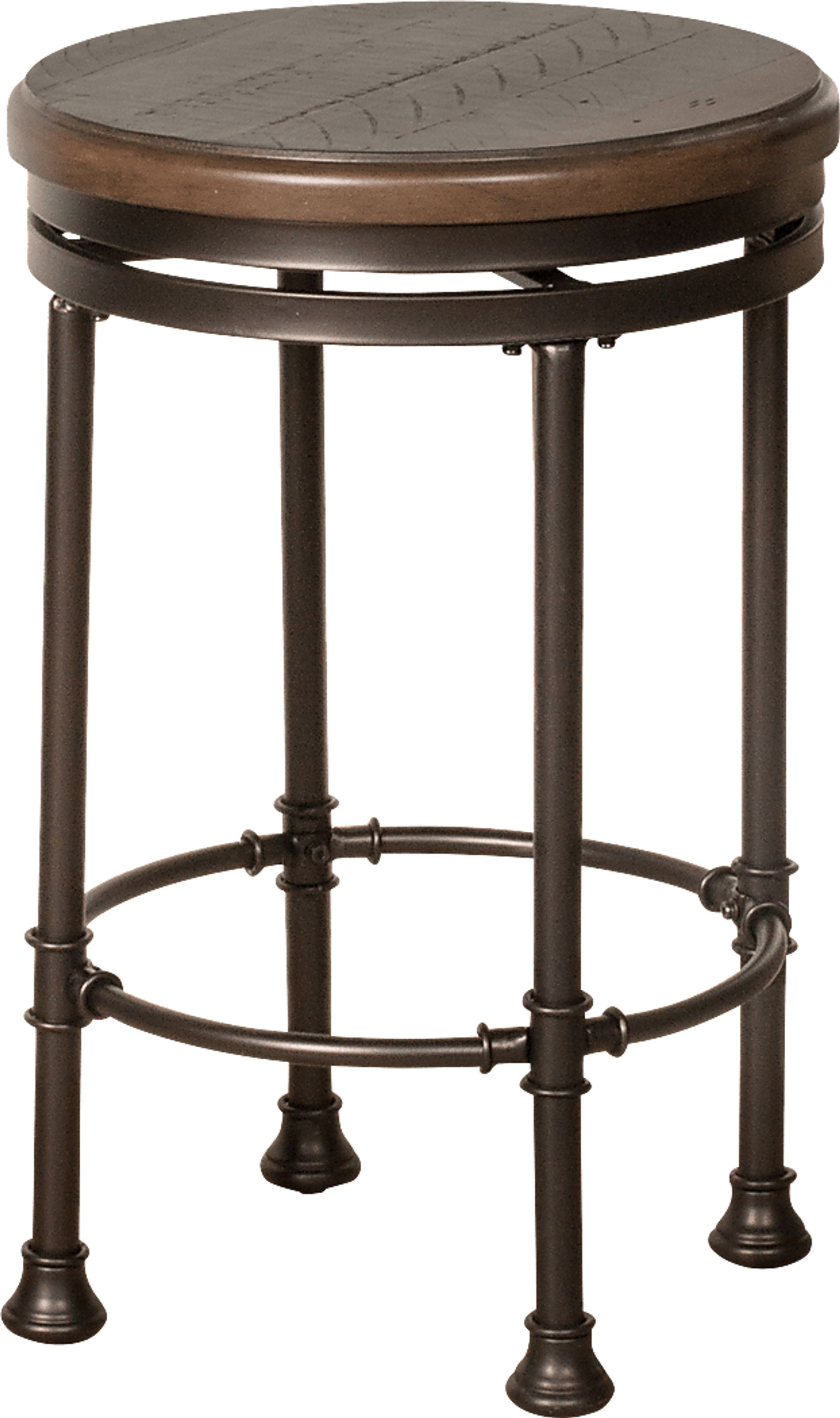 Leffingwell Brown Swivel Counter Height Stool - Image 1