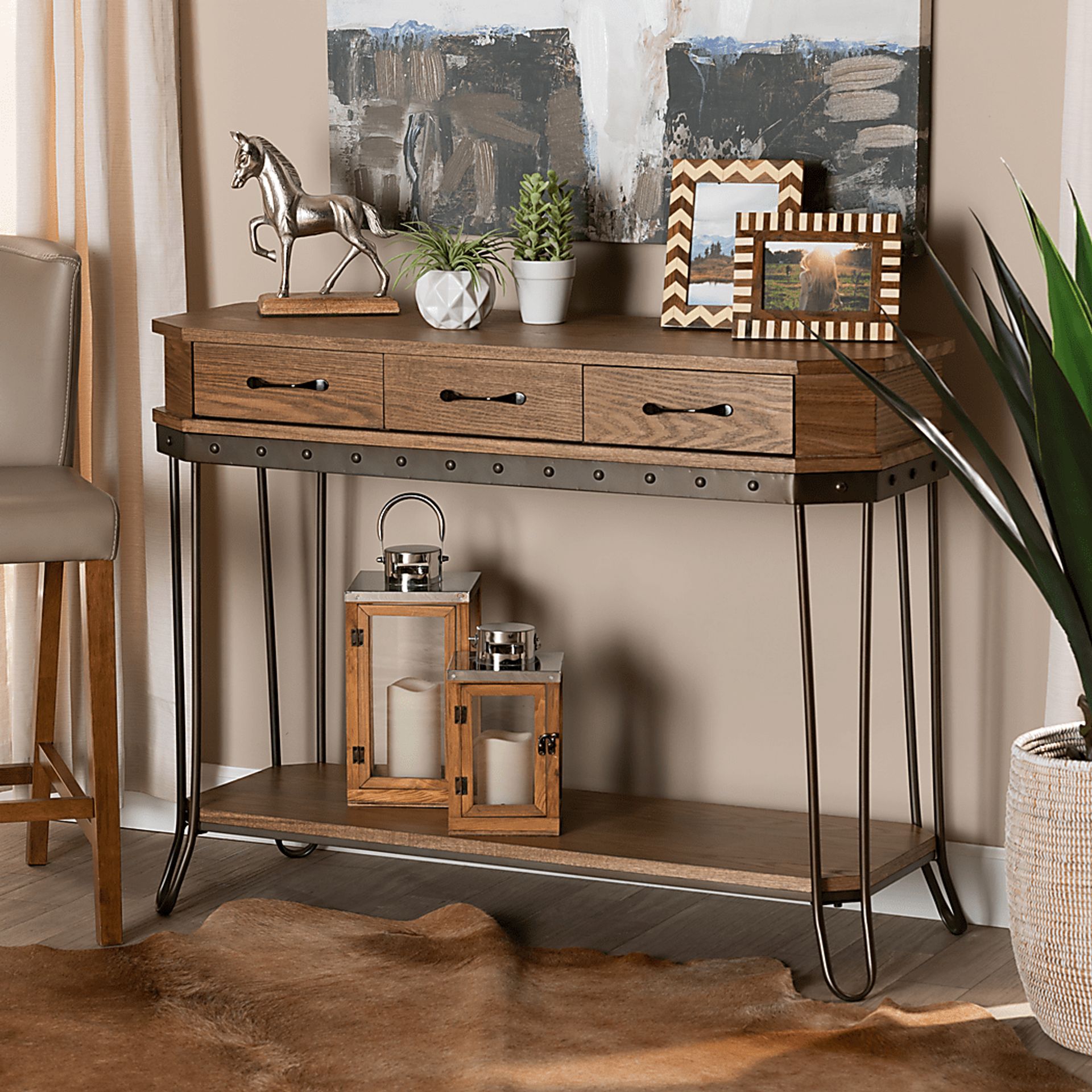 Legendwood Brown Console Table - Image 9