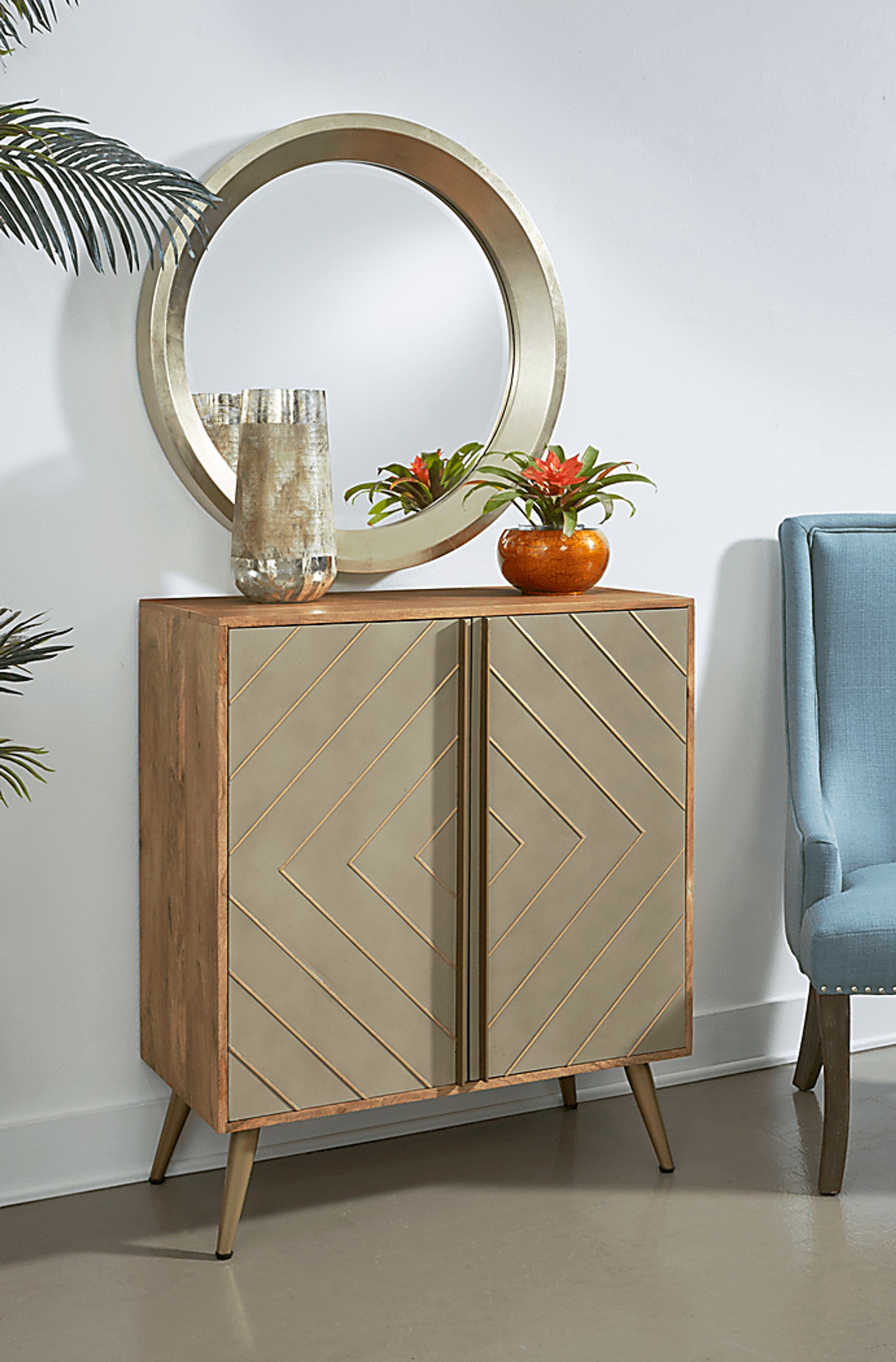 Leharve Gray Accent Cabinet - Image 2