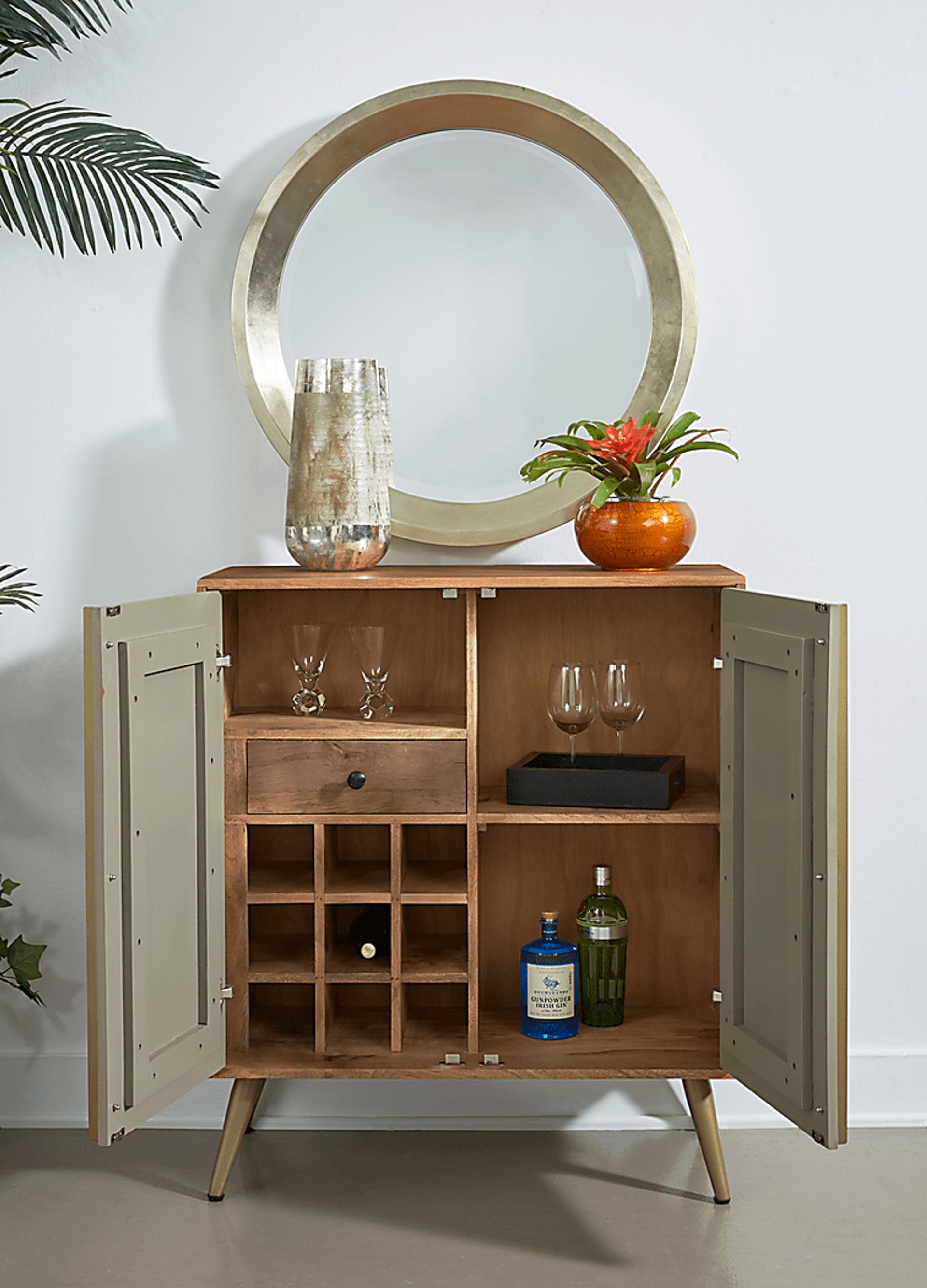 Leharve Gray Accent Cabinet - Image 3