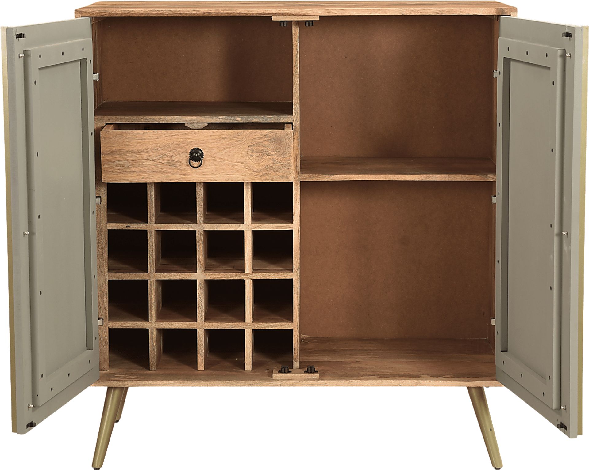 Leharve Gray Accent Cabinet - Image 4