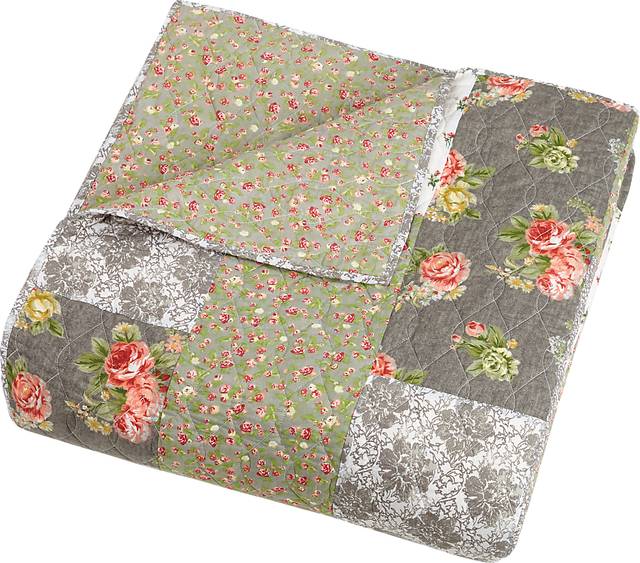 Leidra Gray Full/Queen Quilt - Thumbnail - Image 2