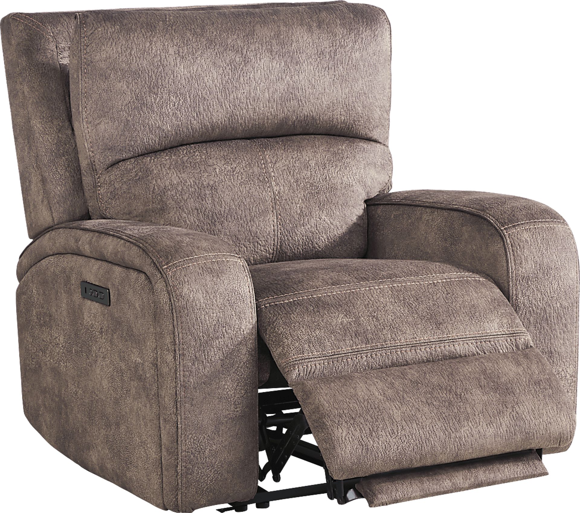 Leighton Brown Dual Power Recliner - Image 2