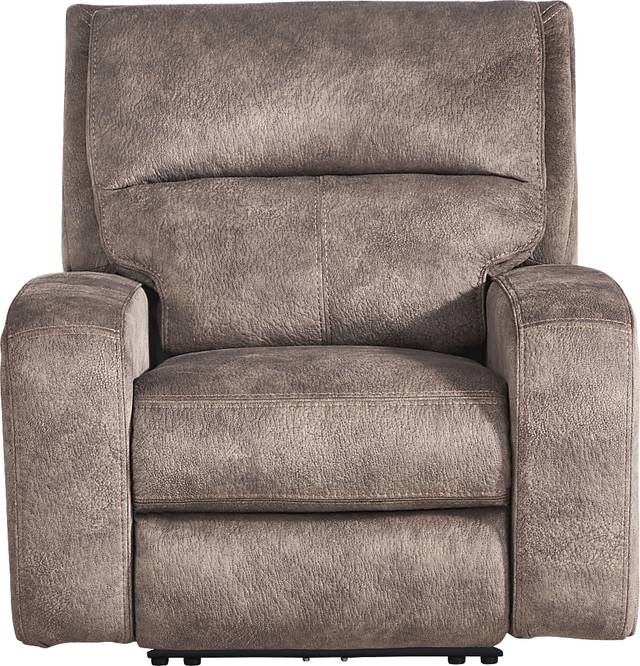 Leighton Brown Dual Power Recliner - Thumbnail - Image 3