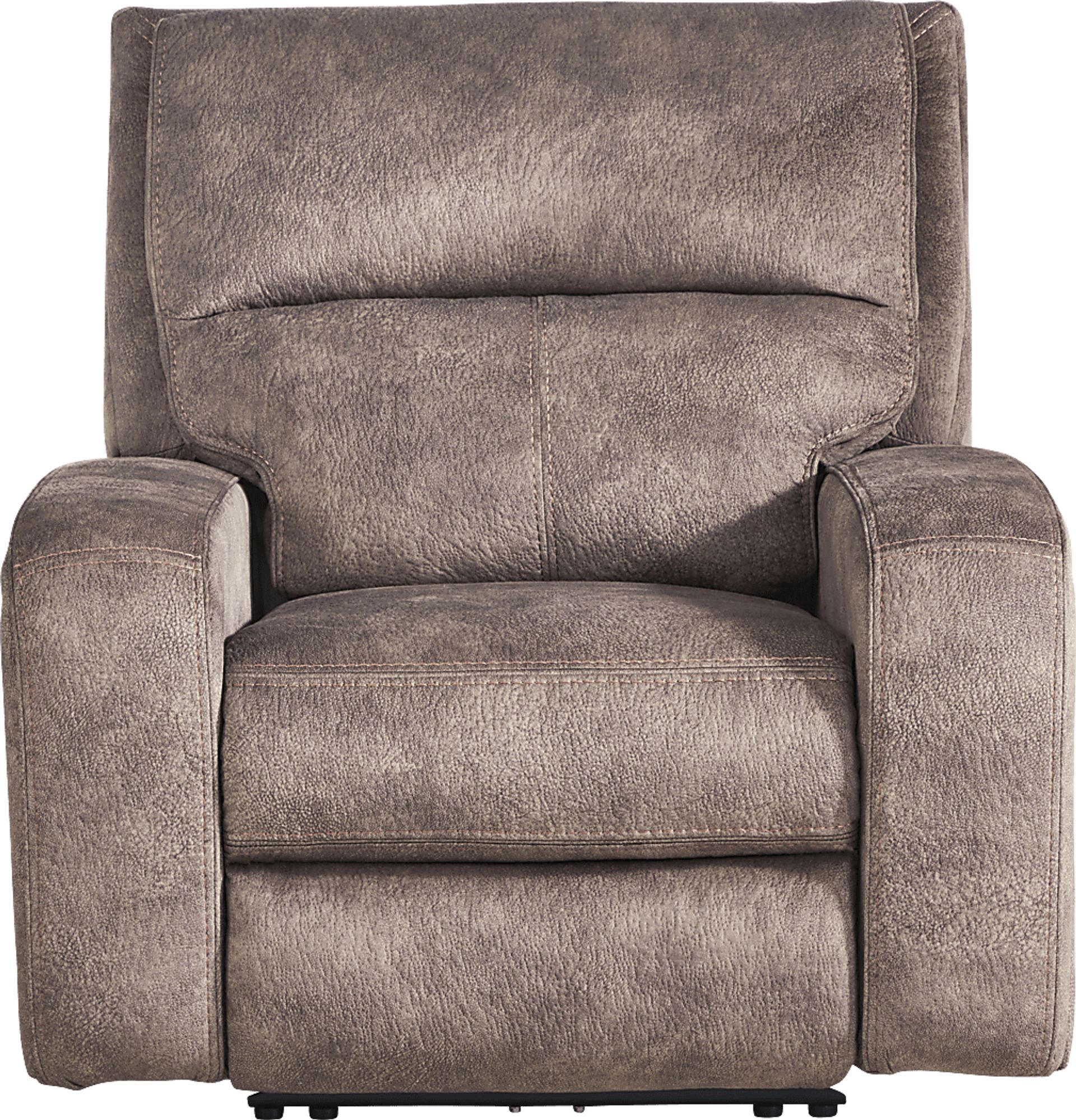 Leighton Brown Dual Power Recliner - Image 3