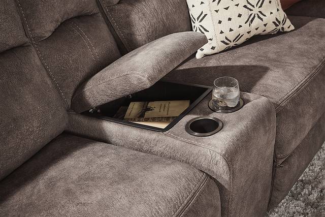 Leighton Brown 7 Pc Reclining Sectional - Thumbnail - Image 3
