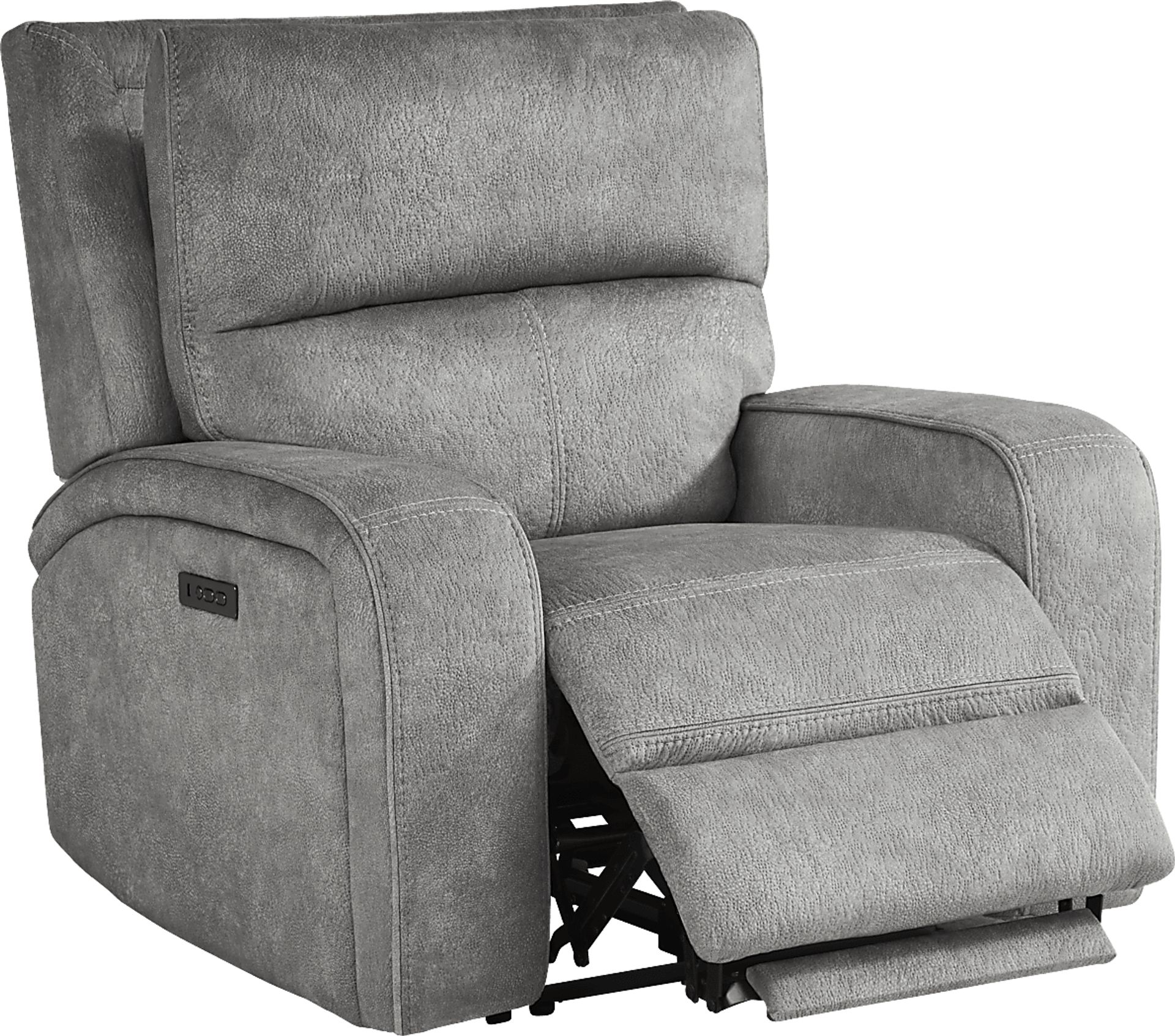 Leighton Gray Dual Power Recliner - Image 2