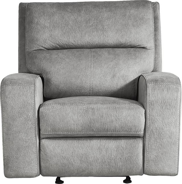 Leighton Gray Dual Power Recliner - Thumbnail - Image 3