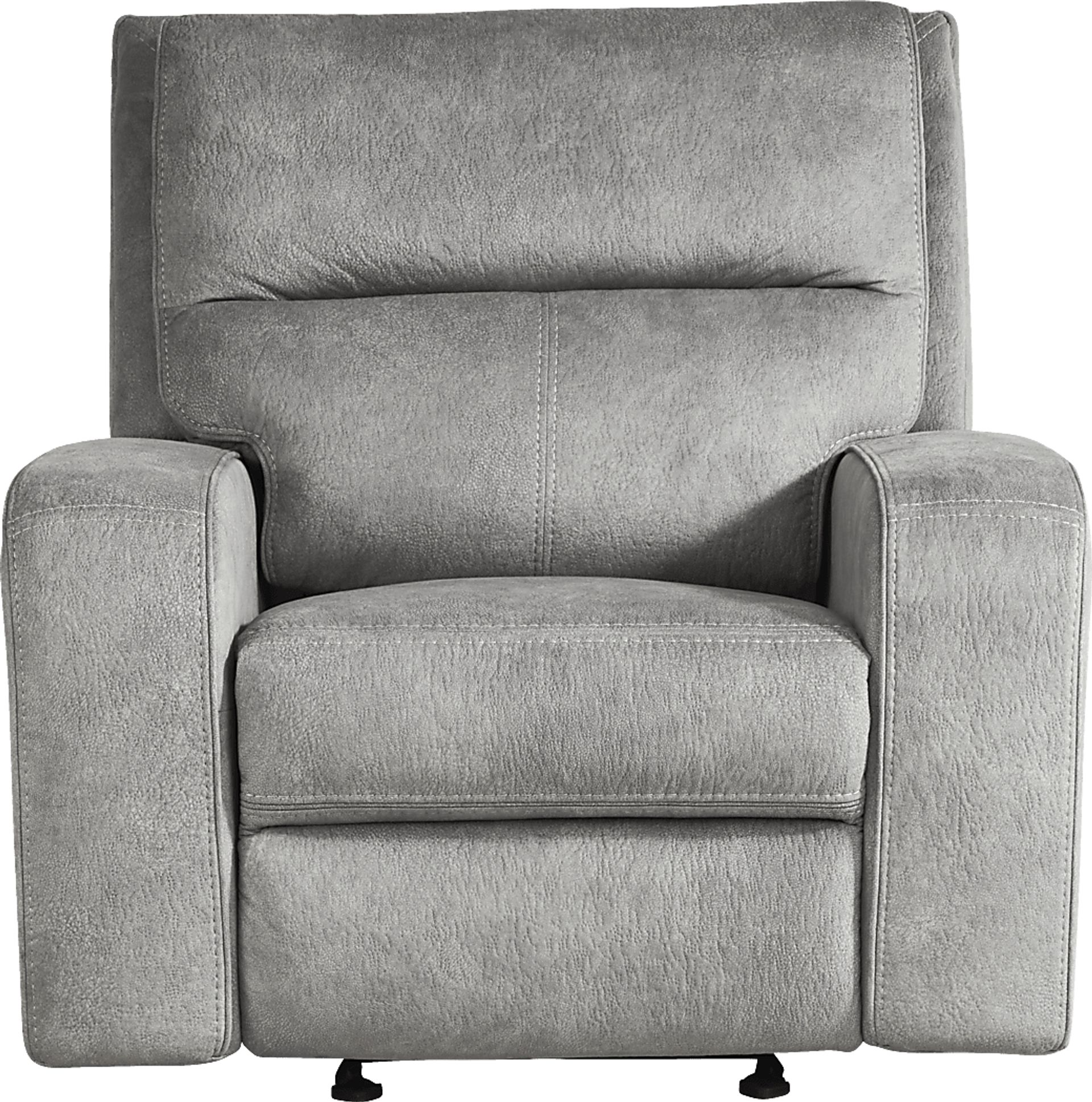 Leighton Gray Dual Power Recliner - Image 3