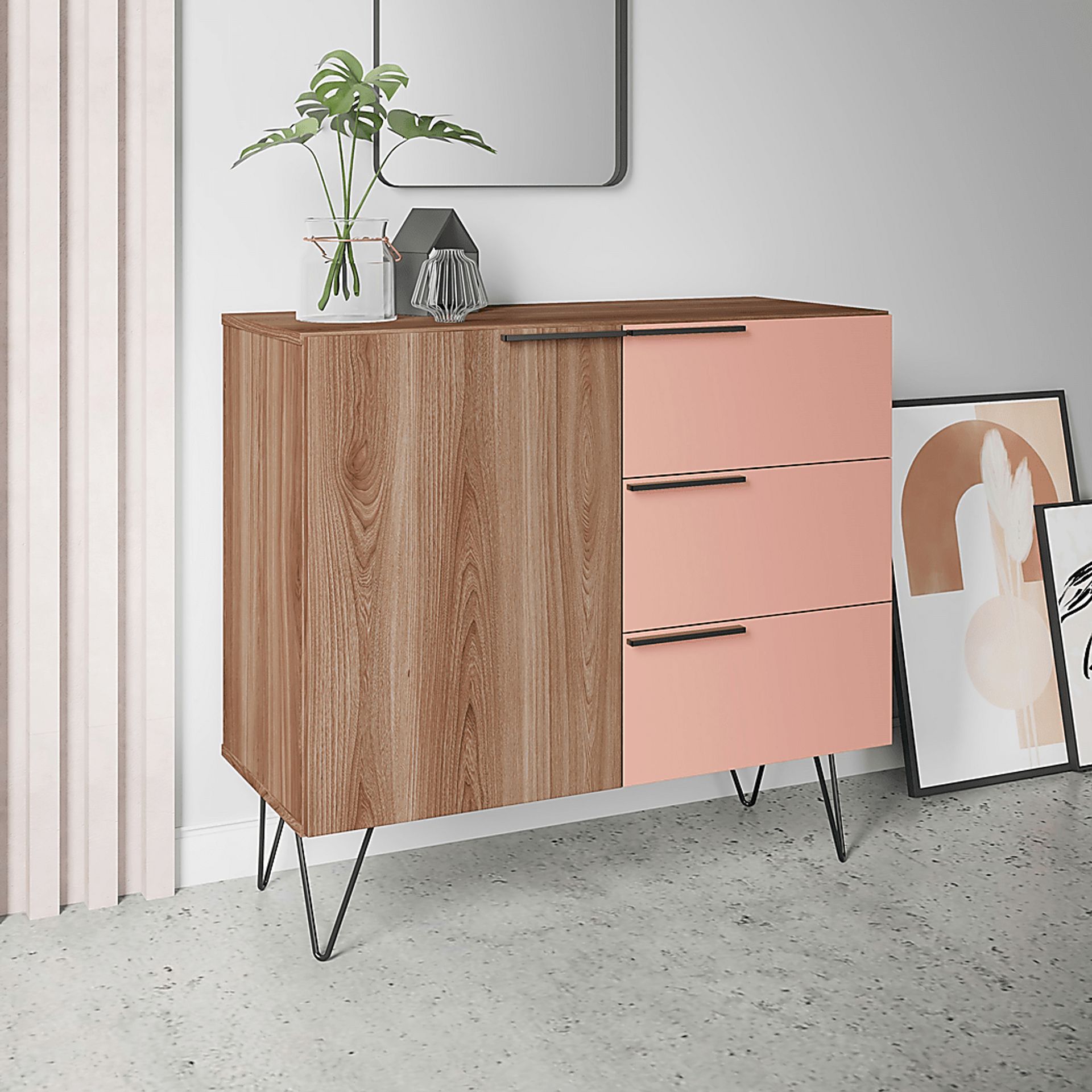 Leihigh Pink Dresser - Image 2