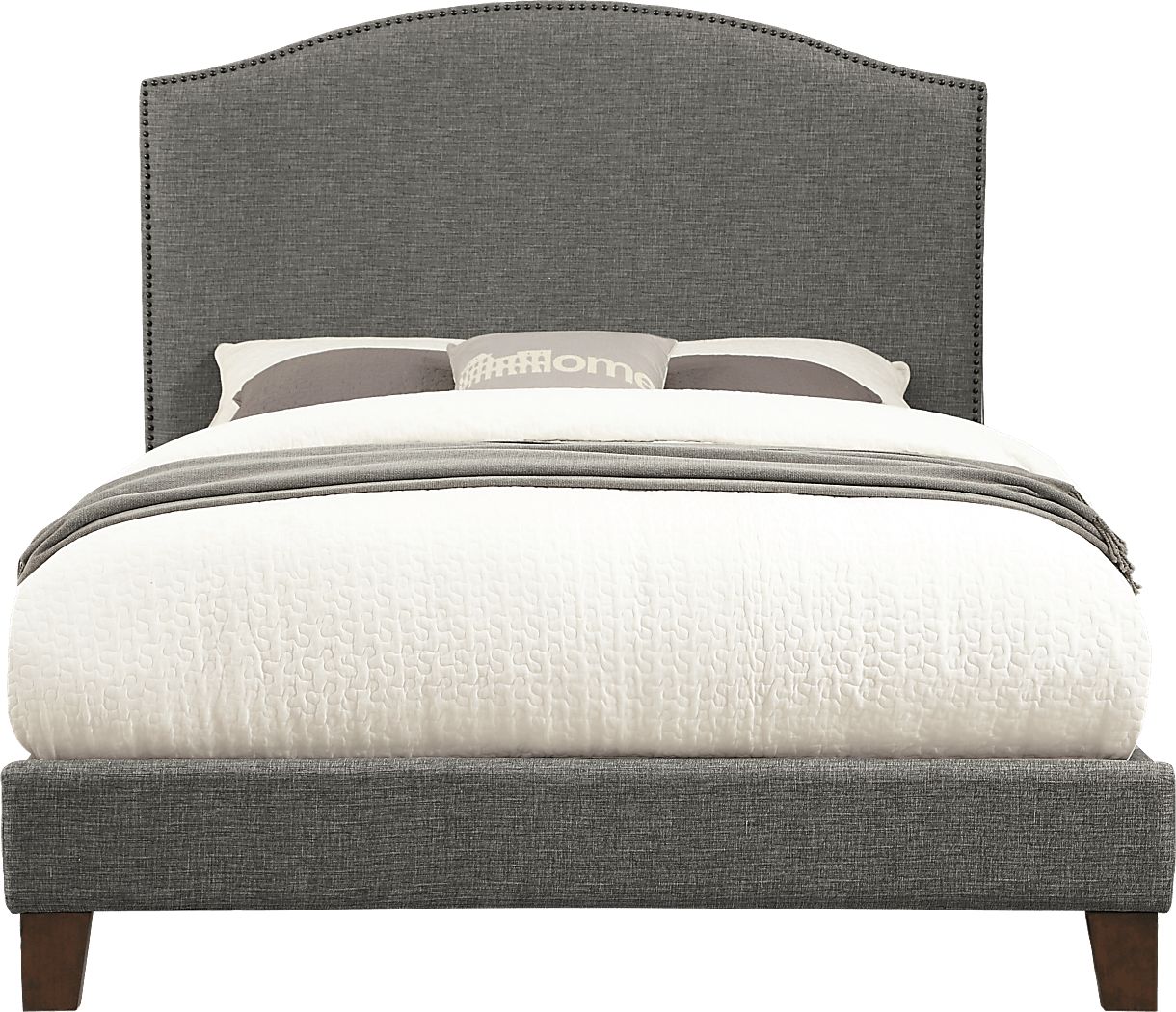 Leila Gray King Upholstered Bed Rooms To Go