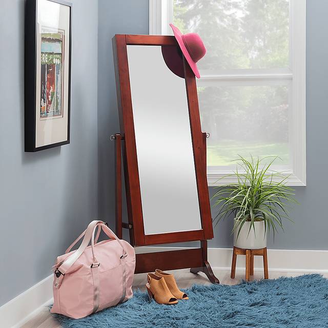 Lejuene Cherry Sliding Jewelry Armoire - Thumbnail - Image 2