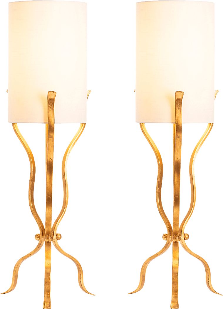 Leland Point Gold Table Lamps, Set of 2