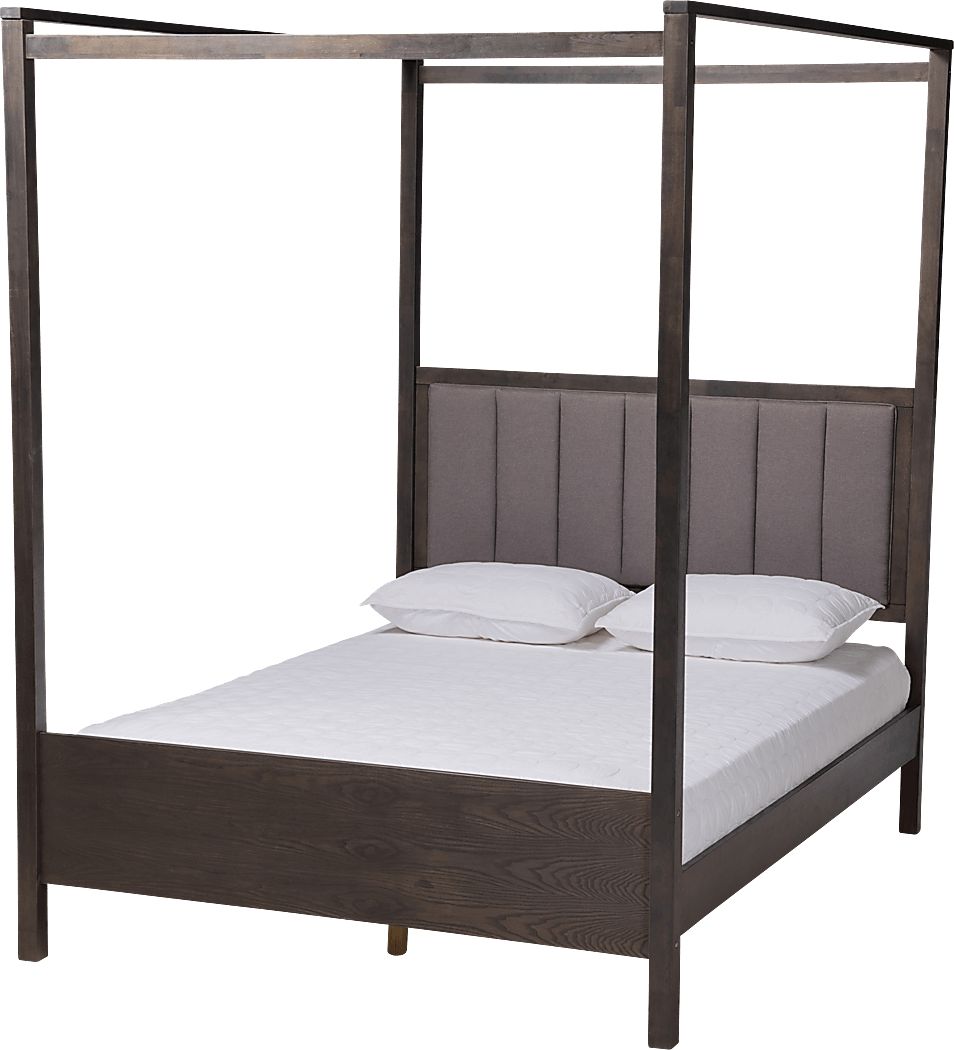 Lelane Gray King Canopy Bed