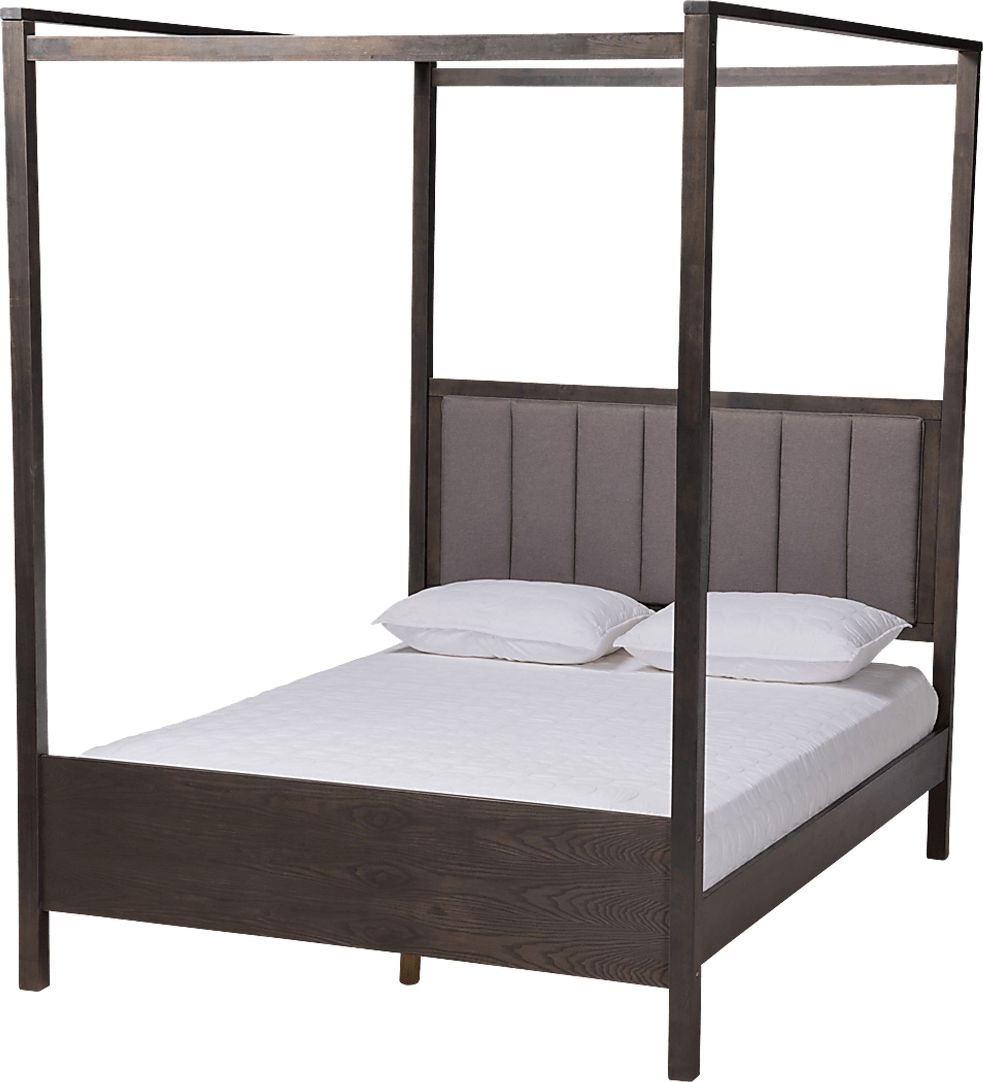 Lelane Gray King Canopy Bed - Image 1