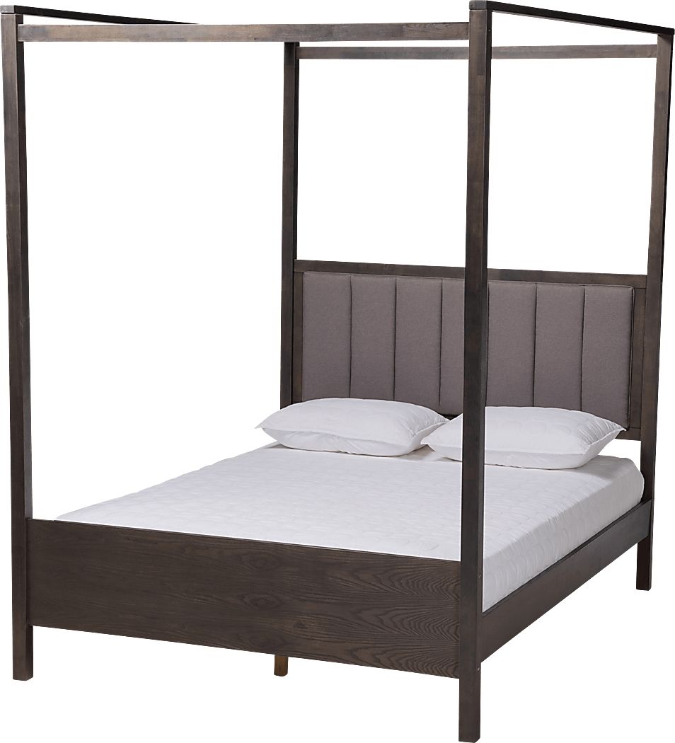Lelane Gray Queen Canopy Bed Rooms To Go