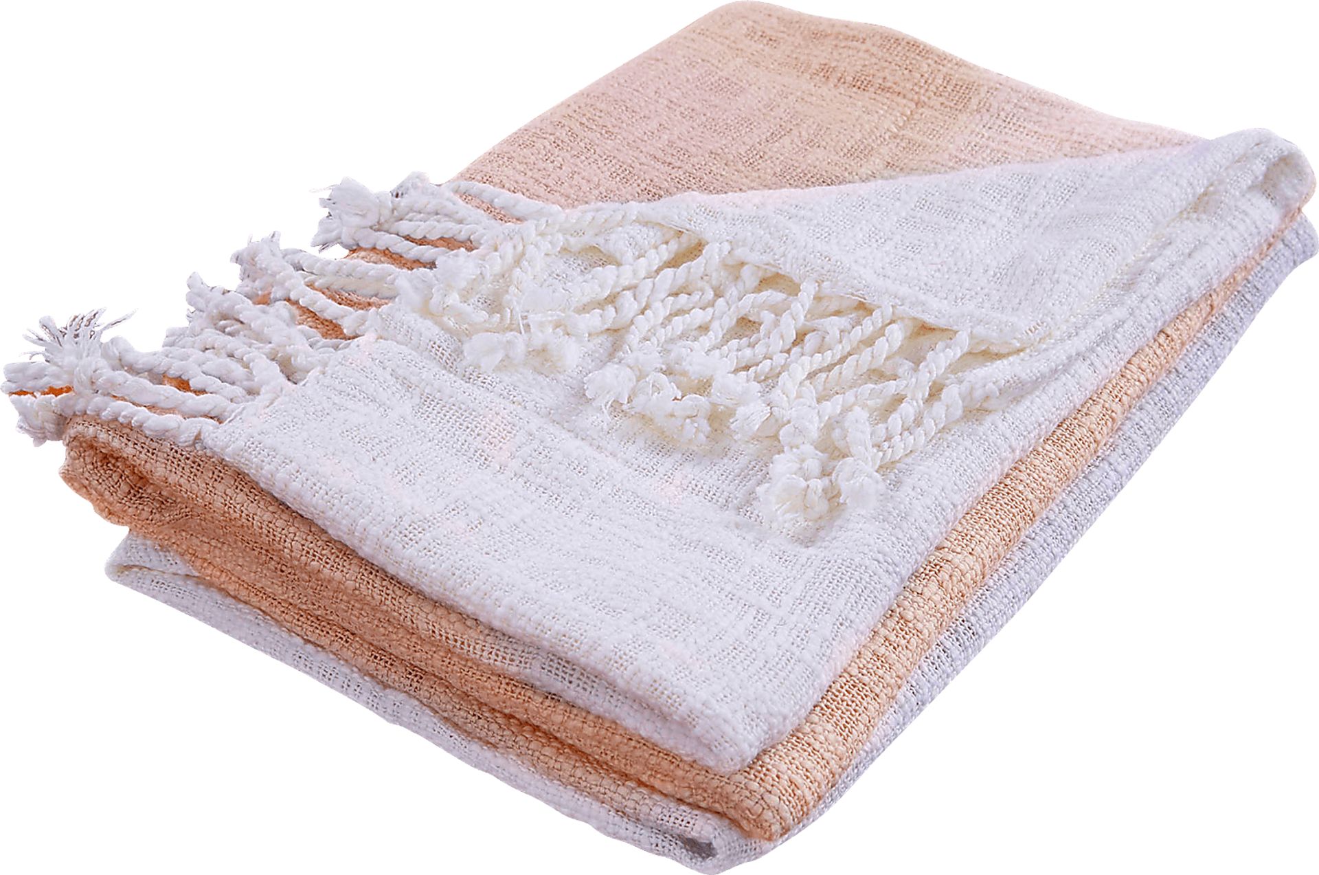 Leley Peach Throw Blanket - Image 2