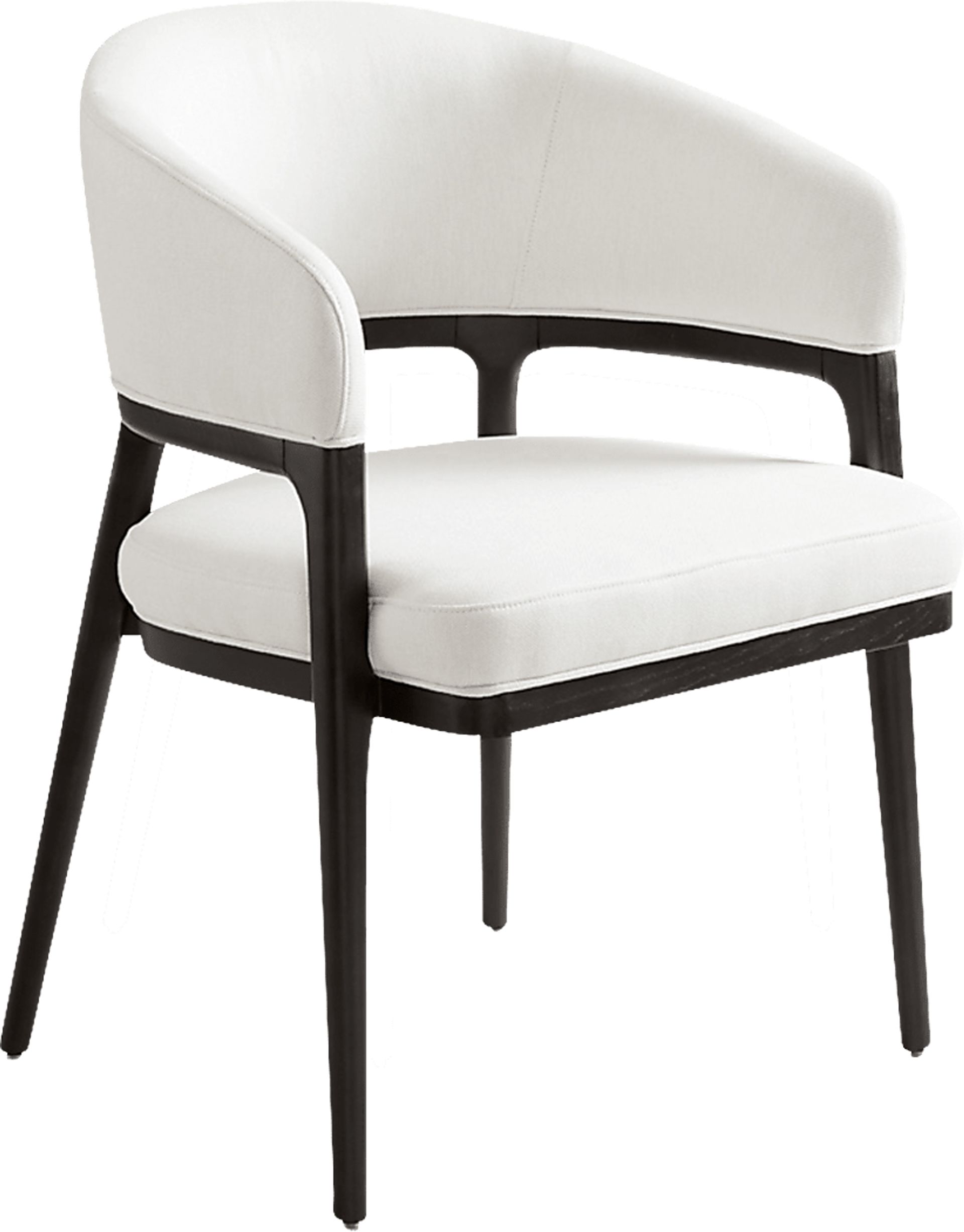 Lelseys White Arm Chair - Image 1