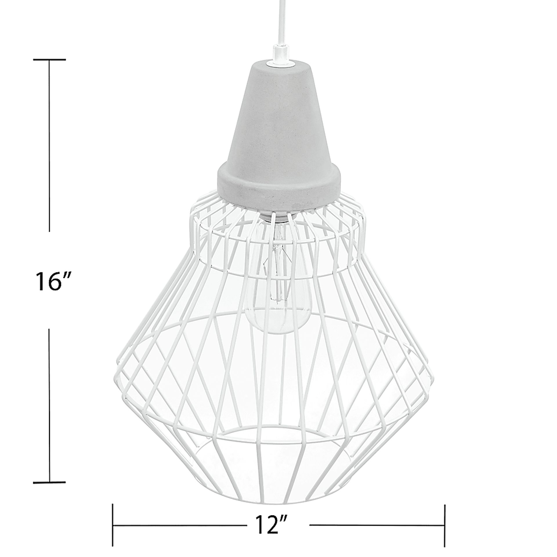 Leman White Pendant - Image 7