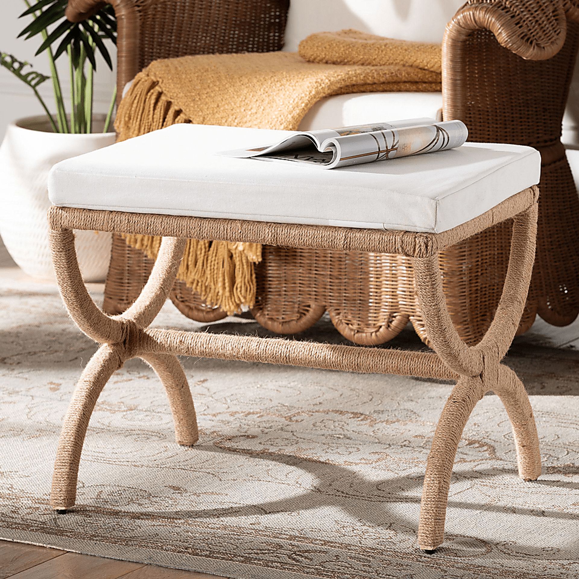 Lemhi Brown Ottoman - Image 2
