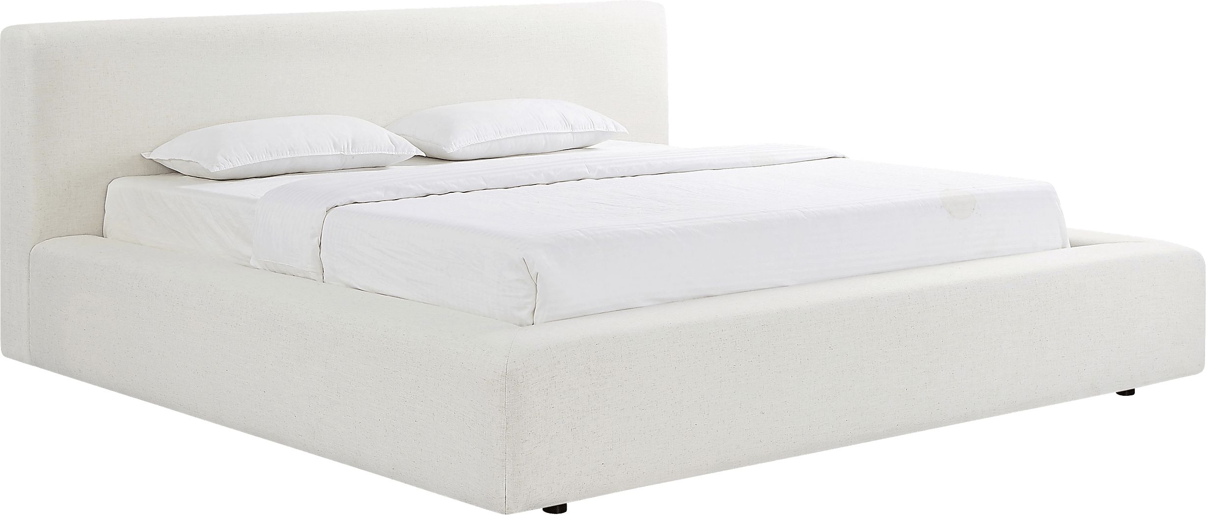 Lemonwares Cream King Storage Bed