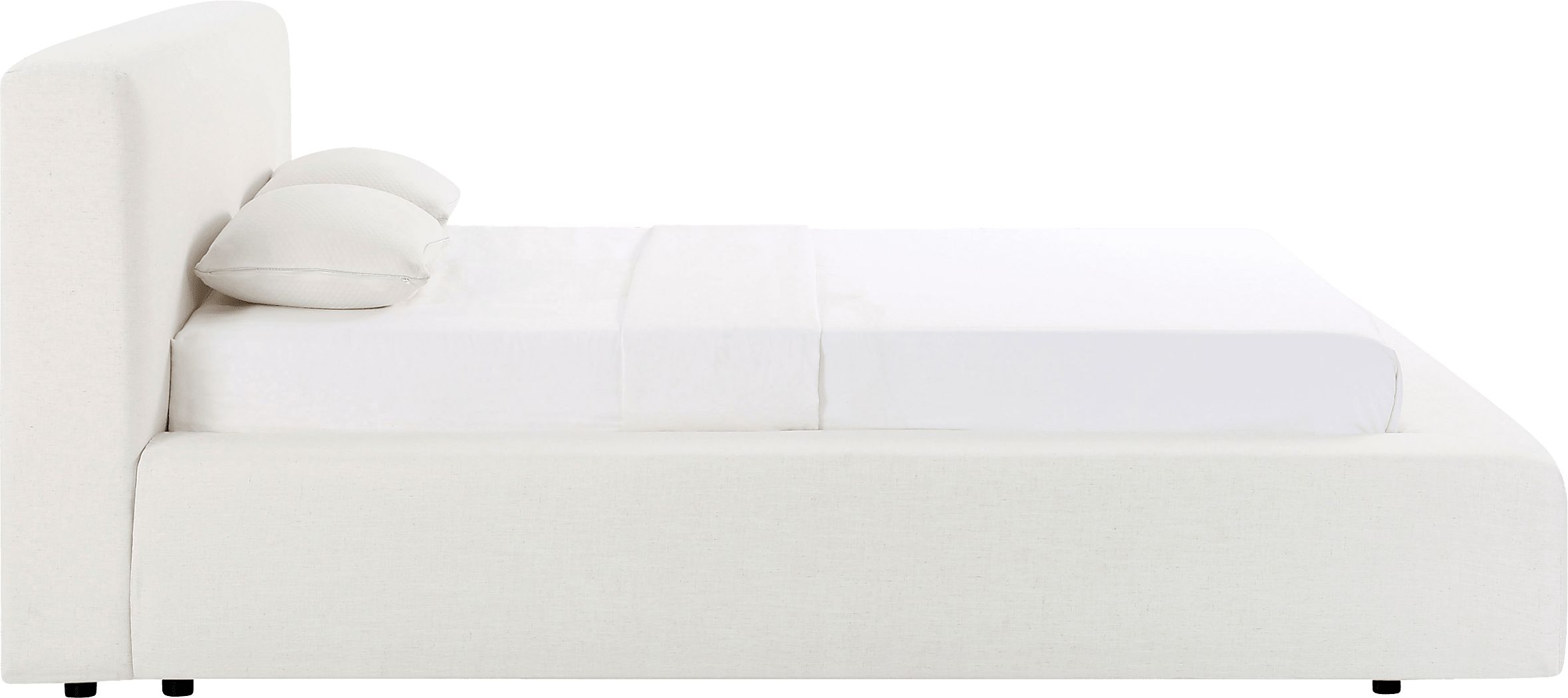 Lemonwares Cream Queen Storage Bed - Thumbnail 5