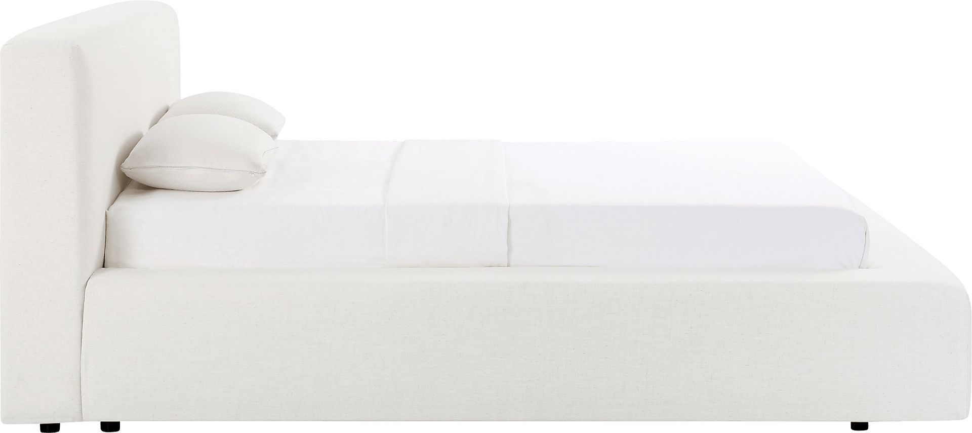 Lemonwares Cream Queen Storage Bed - Image 5