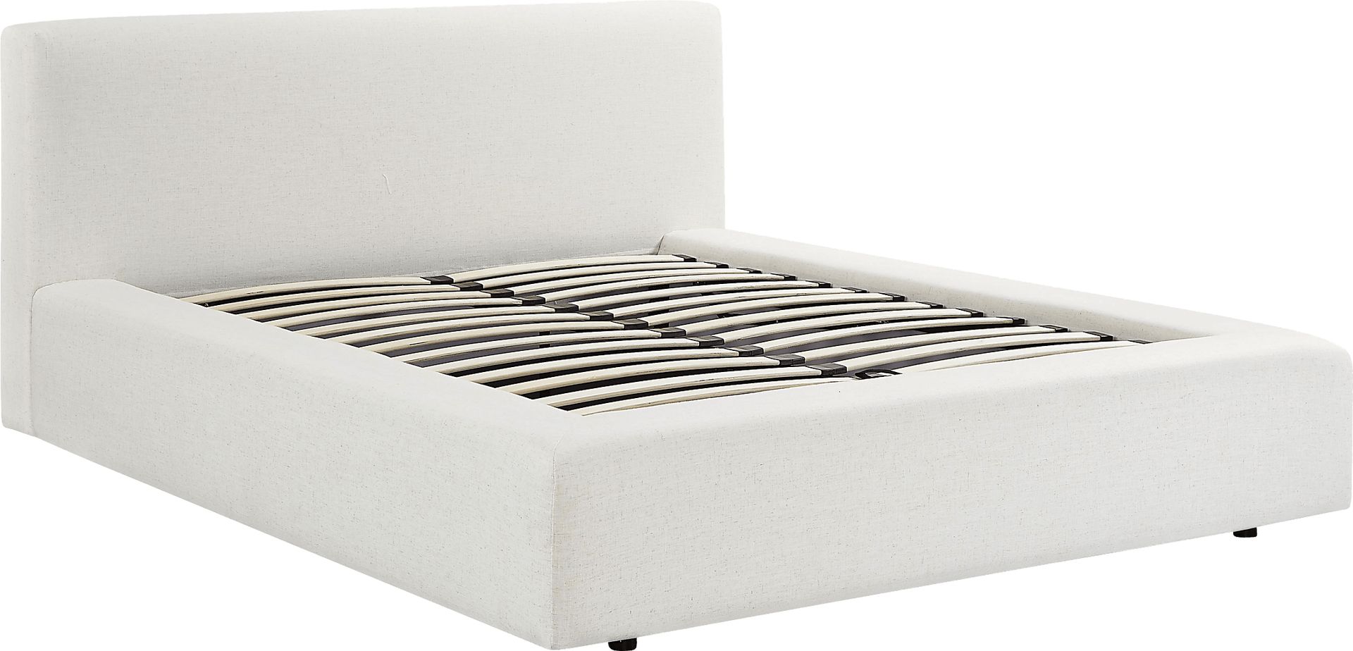 Lemonwares Cream Queen Storage Bed - Image 3
