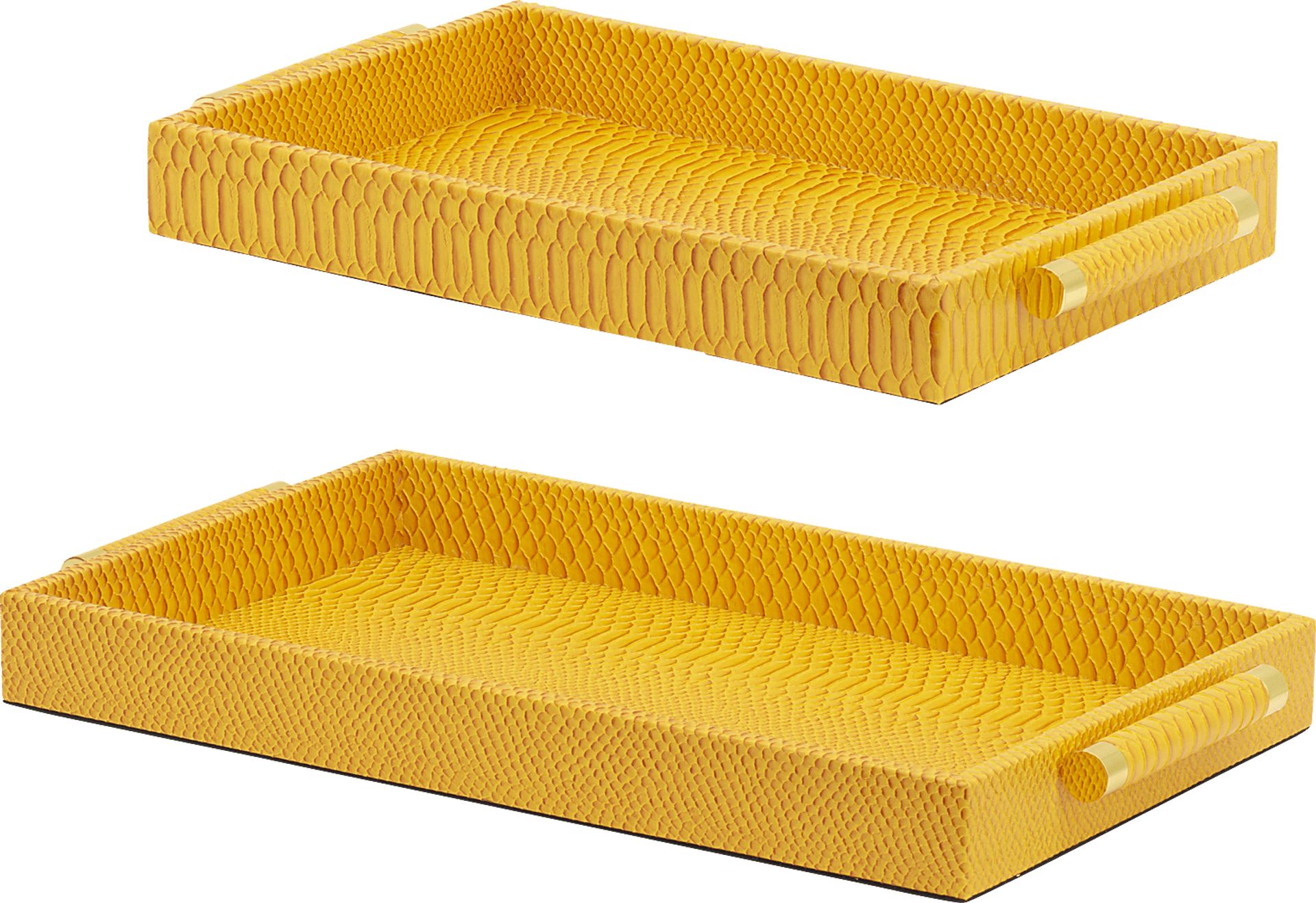 Lemonwell Orange Tray, Set of 2 - Image 1