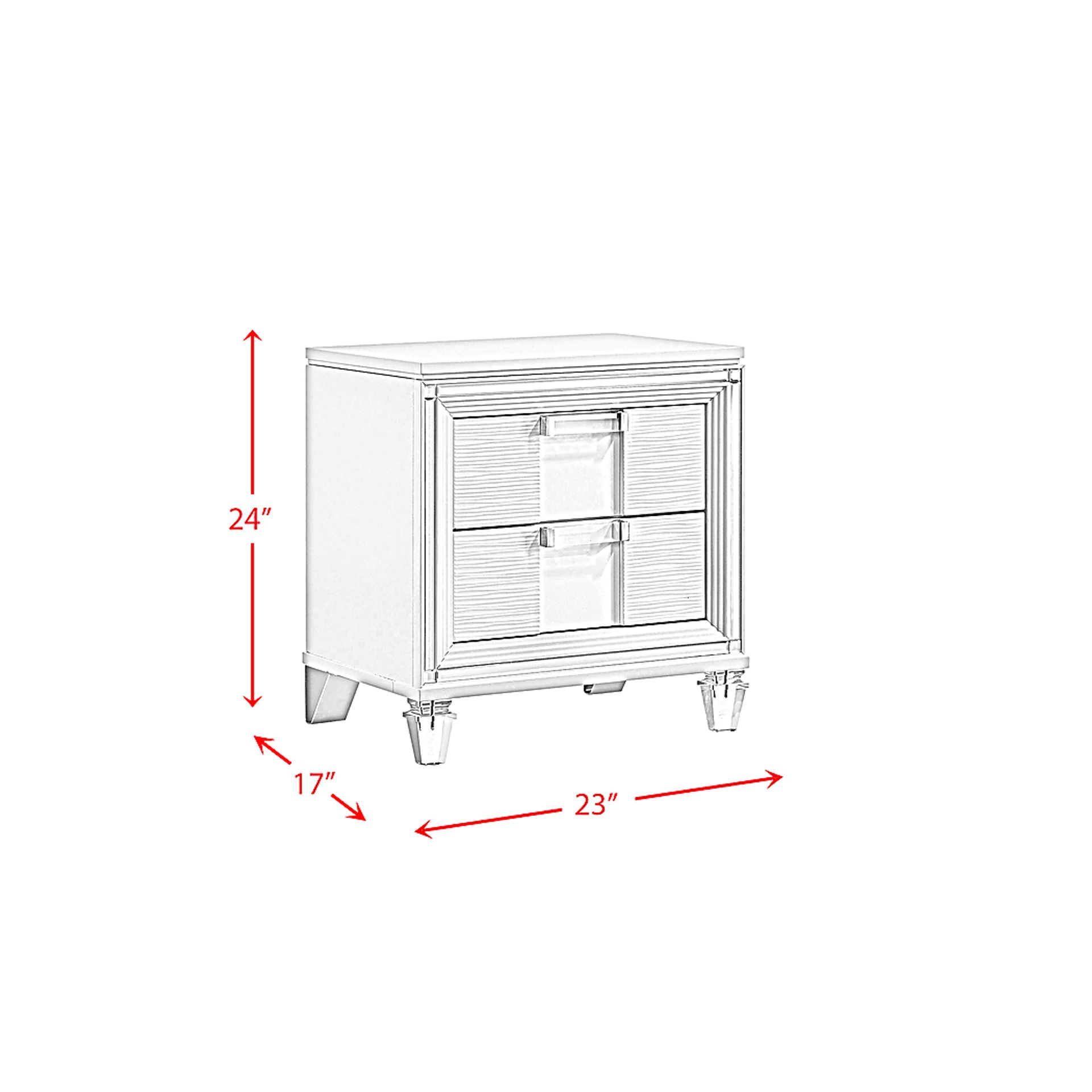 Lemotors White Nightstand - Image 6