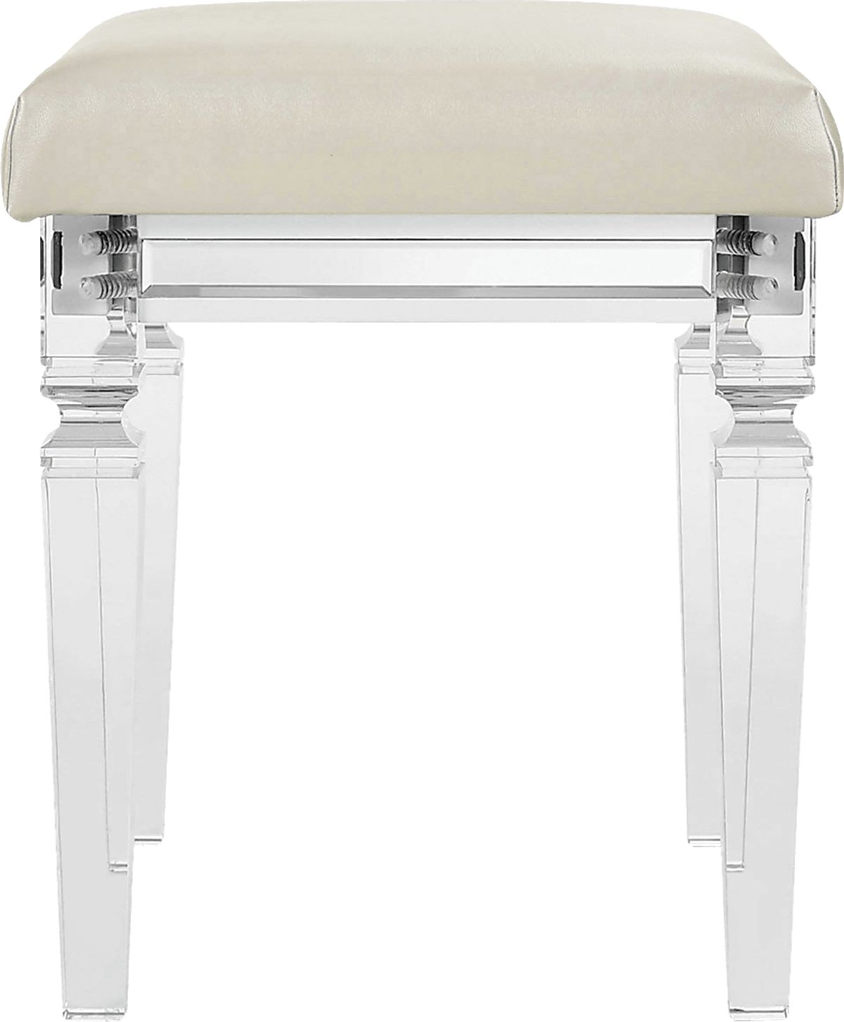 Lemotors White Vanity Stool Rooms to Go