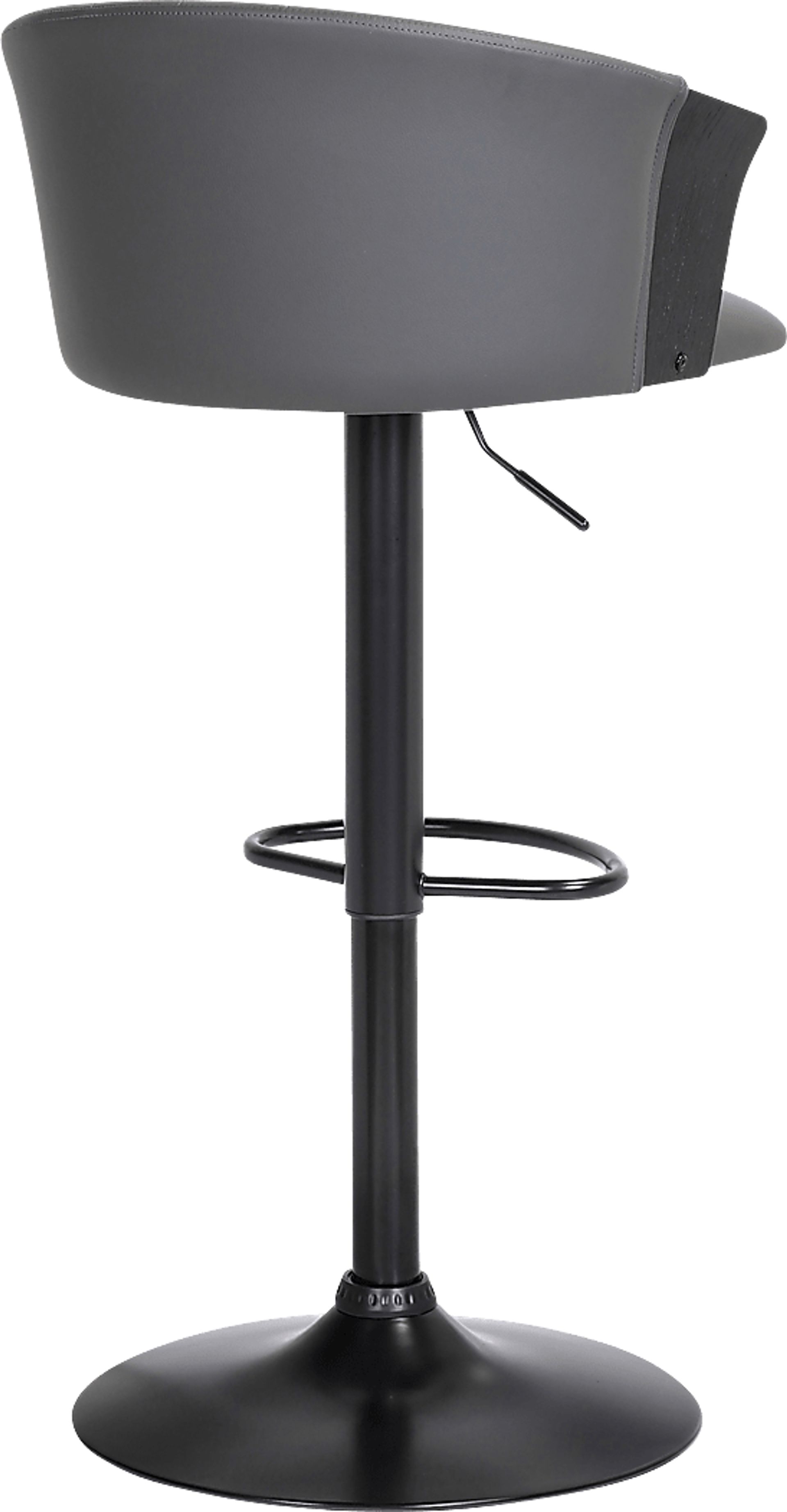 Lemsea Gray Adjustable Barstool - Image 4