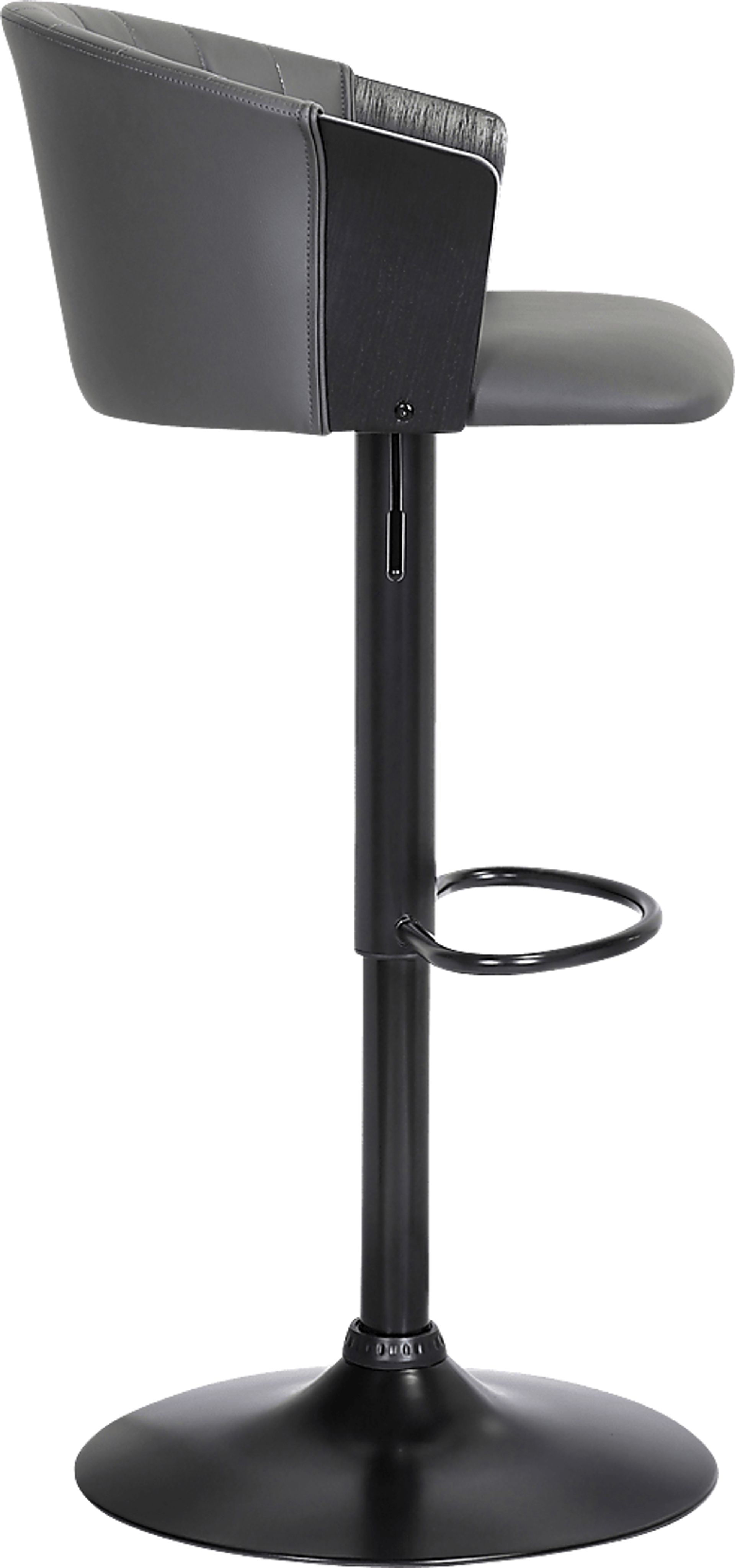Lemsea Gray Adjustable Barstool - Image 5