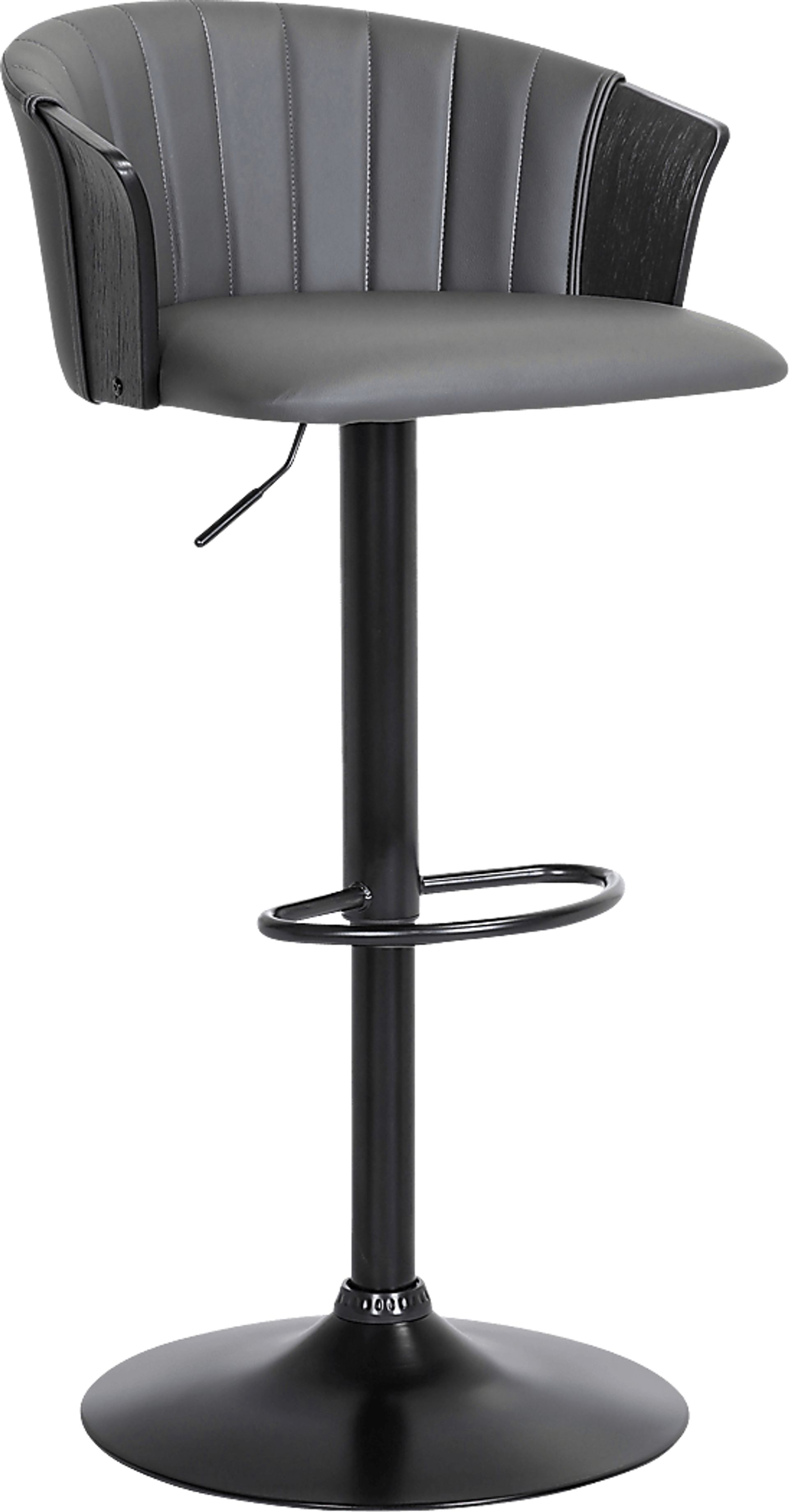 Lemsea Gray Adjustable Barstool - Image 1