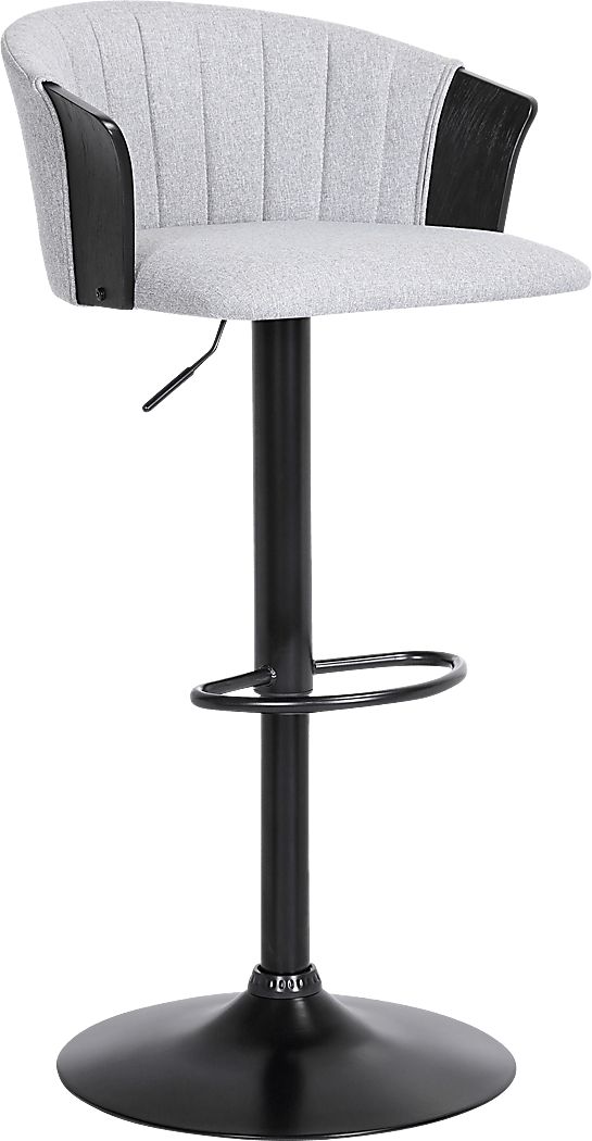Lemsea Gray Adjustable Barstool