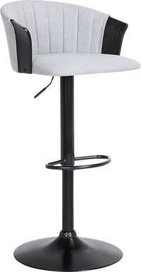 Lemsea Gray Adjustable Barstool