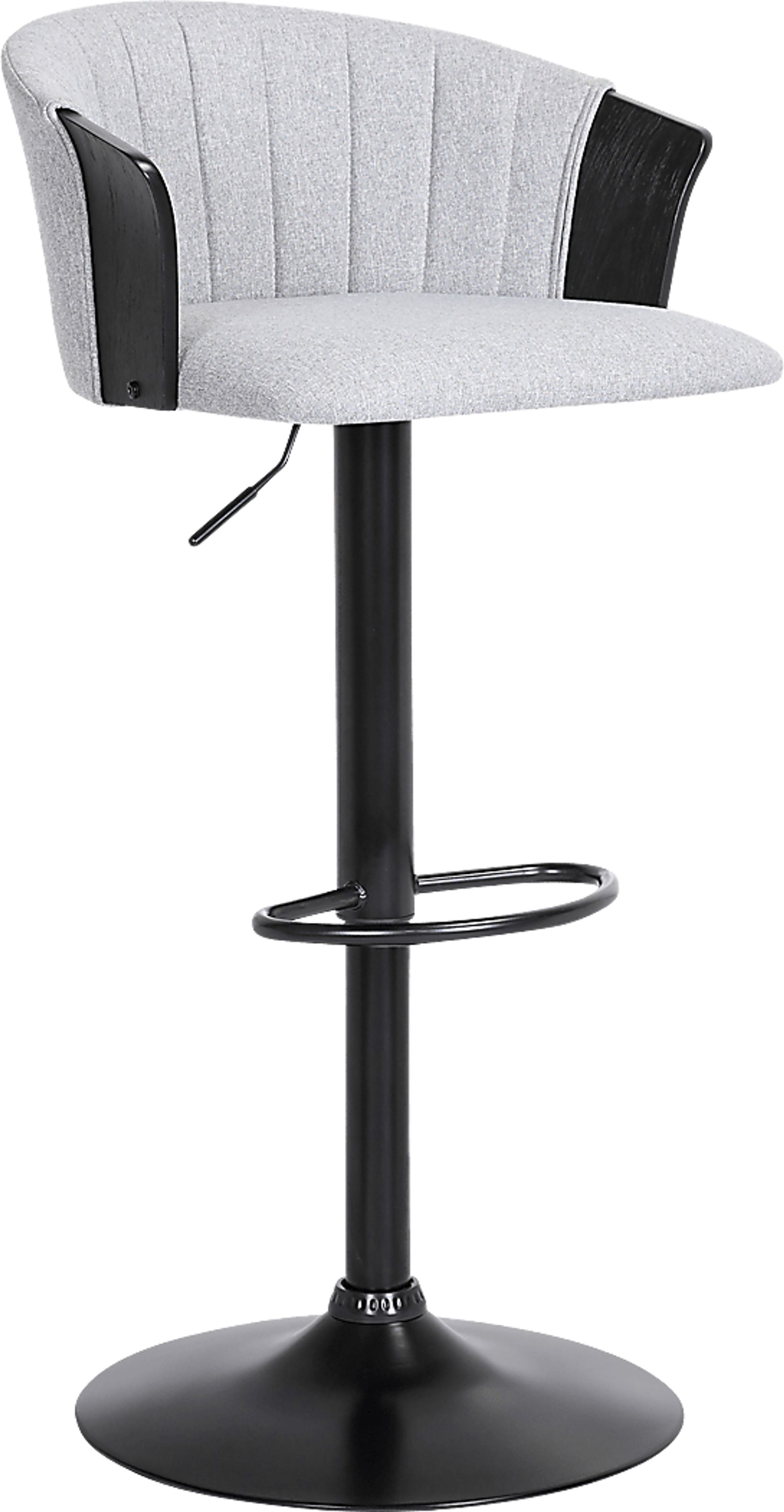 Lemsea Gray Adjustable Barstool - Image 1