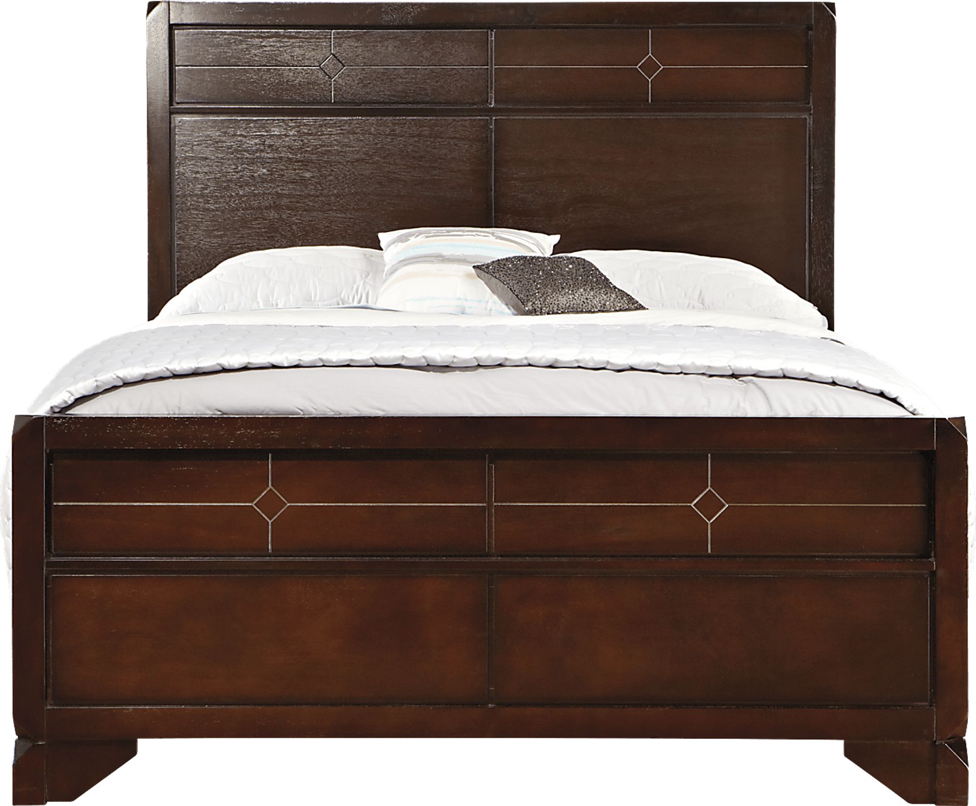 Lena Lane Chocolate 3 Pc Queen Panel Bed - Image 1