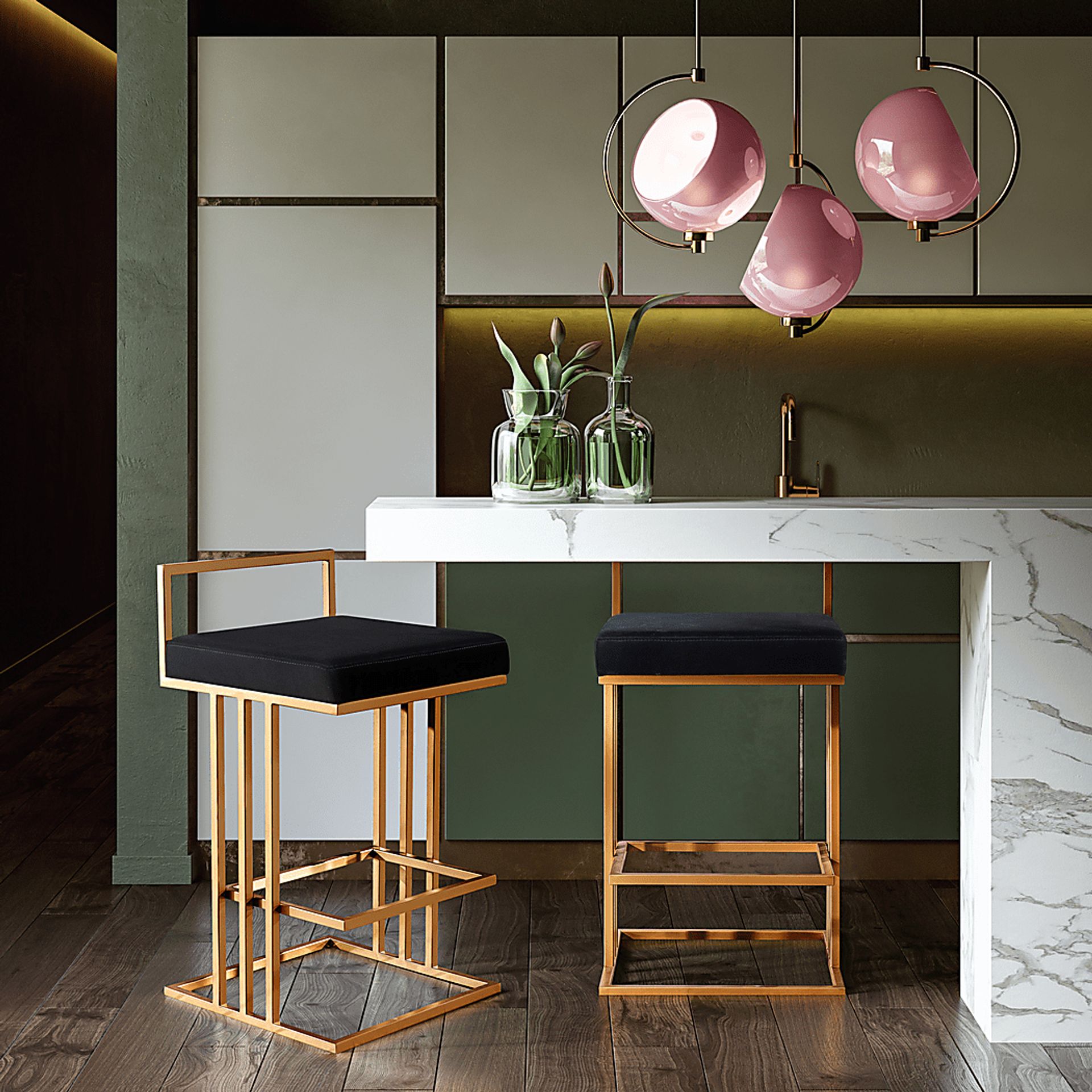 Lenajen Black Counter Height Stool - Image 9
