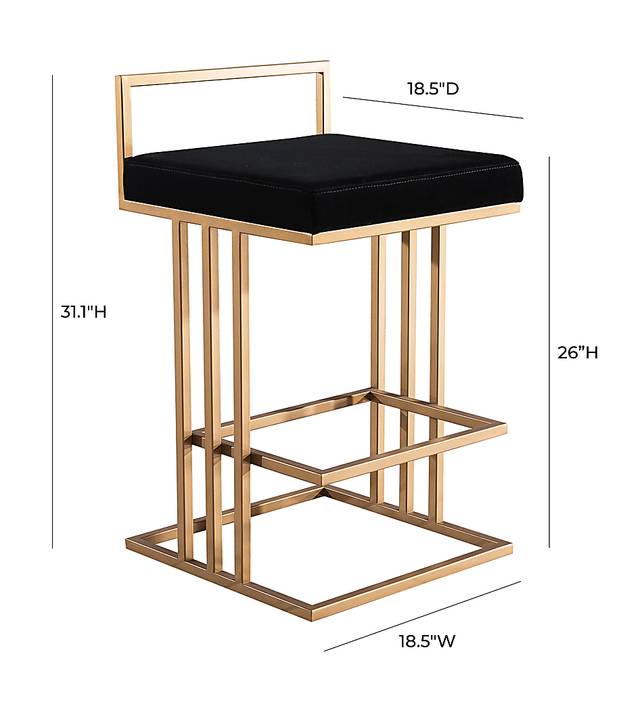 Lenajen Black Counter Height Stool - Thumbnail - Image 10