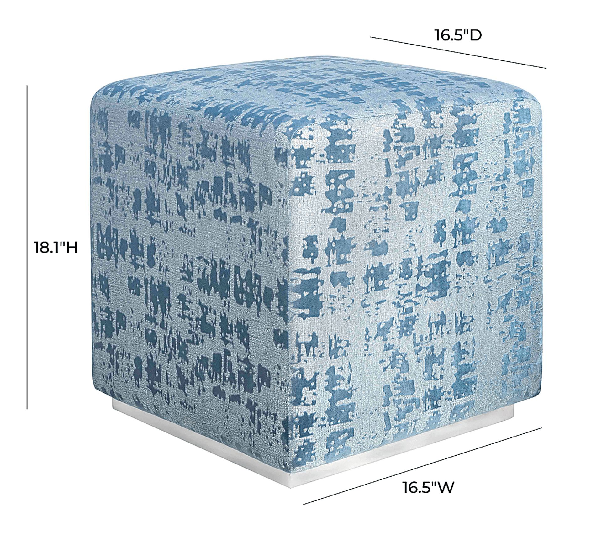 Leneri Blue Ottoman - Image 6